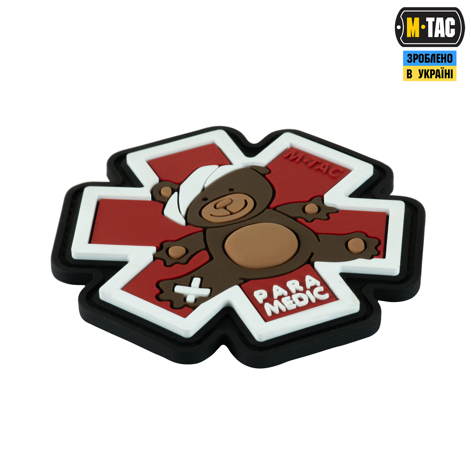 M-Tac нашивка Paramedic Ведмідь (PVC) Brown/Black — 3