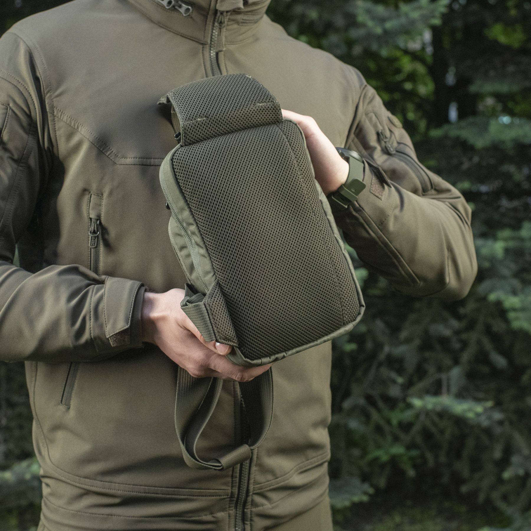M-Tac сумка Sling Pistol Bag Elite Hex Ranger Green — 16