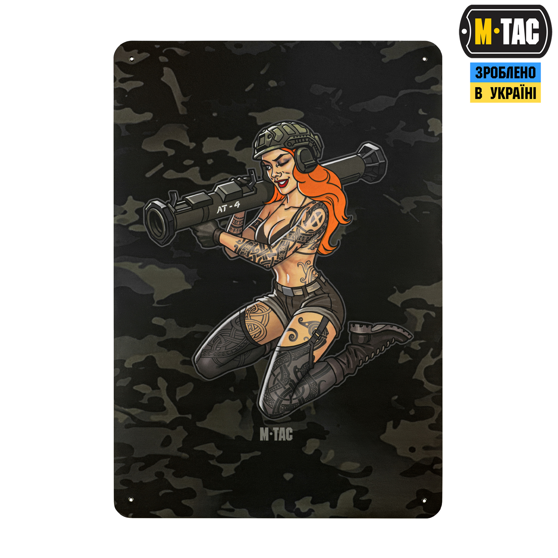 M-Tac панель для нашивок girl AT-4 900x1300 Black MC — 3