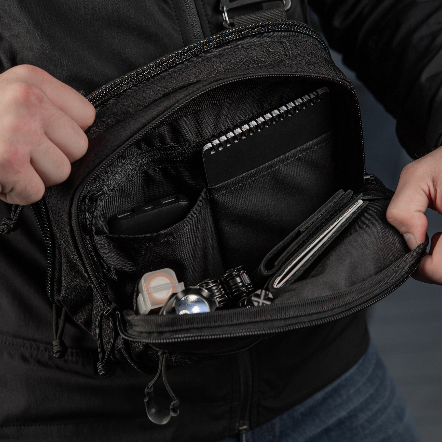 M-Tac сумка EDC Bag Elite HEX Black — 47