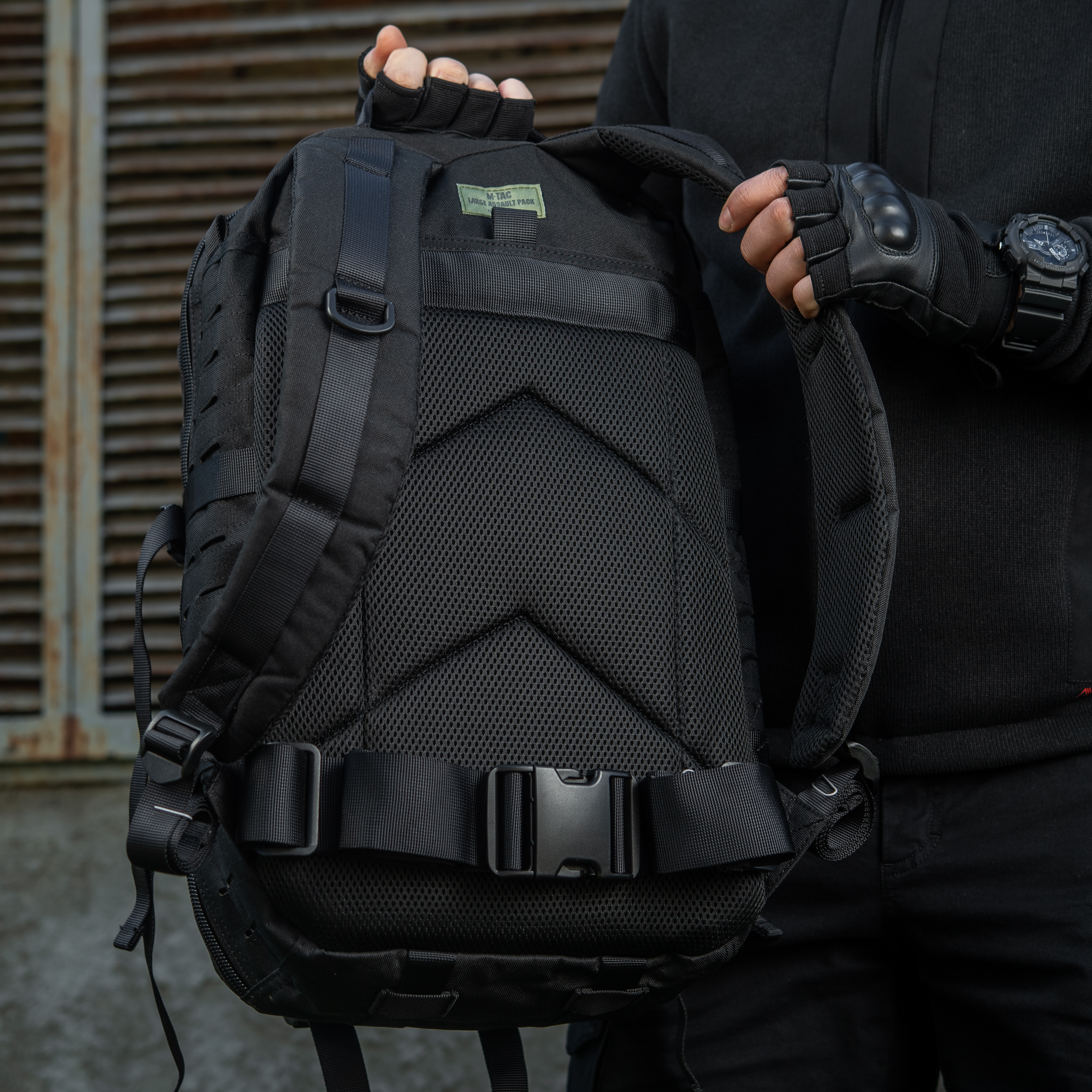 M-Tac рюкзак Large Assault Pack Laser Cut Black — 10