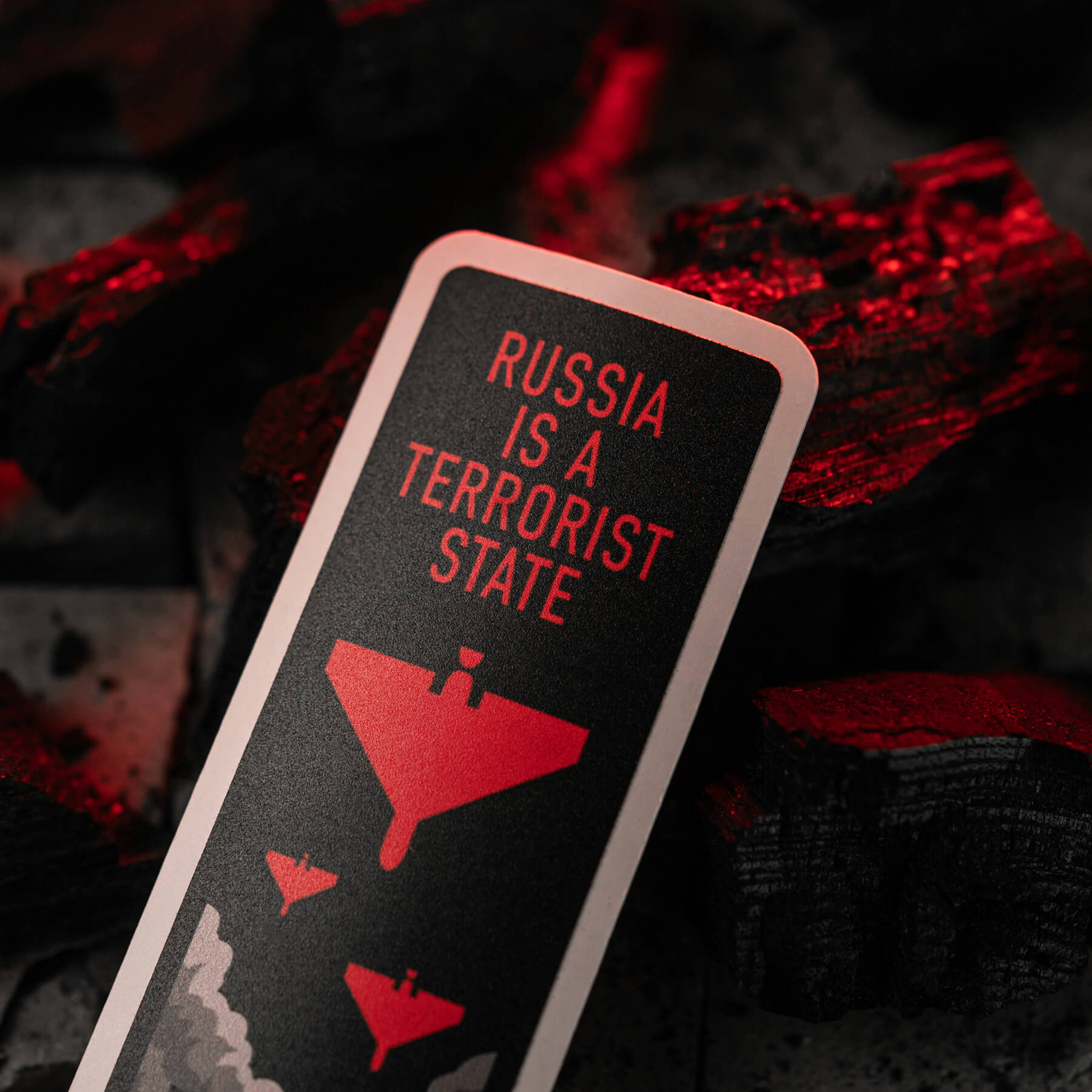 M-Tac наклейка russia is a terrorist state Black — 4