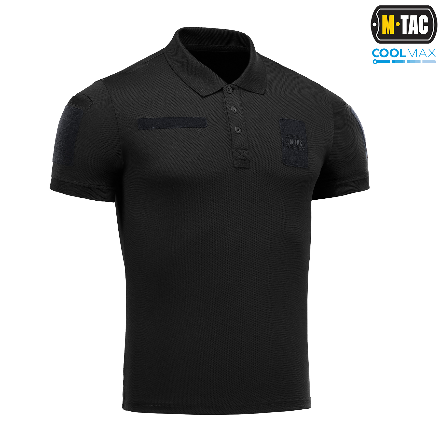 M-Tac поло Elite Coolmax Black/Dark Navy Blue — 4