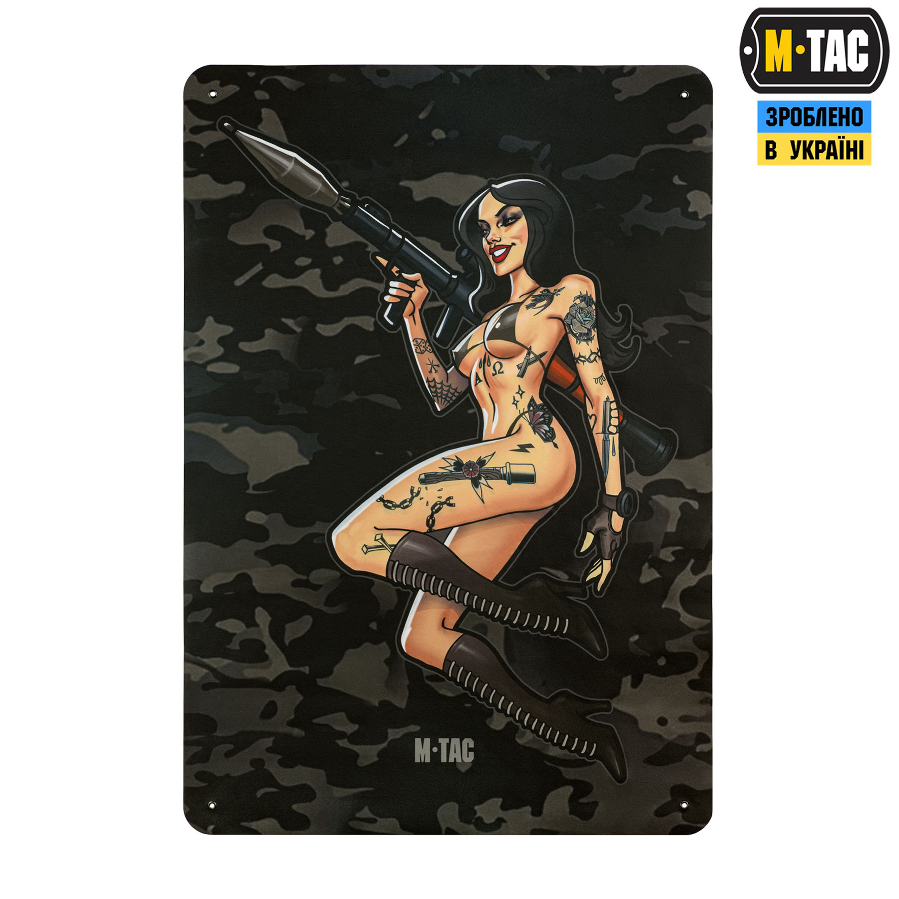 M-Tac панель для нашивок girl RPG 900x1300 Black MC — 3