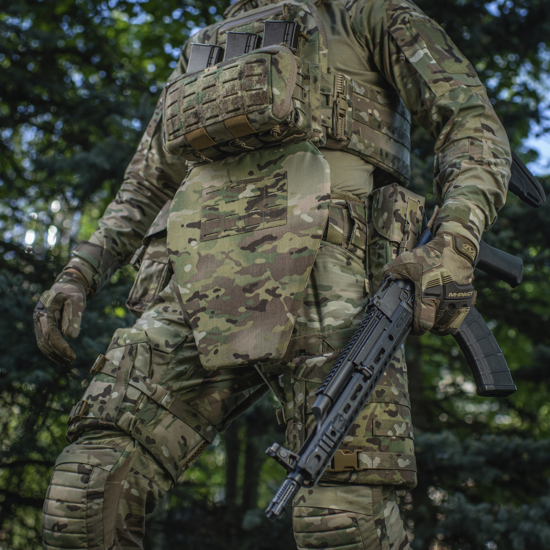 M-Tac фартук противоосколочный с баллистическим пакетом 2 класс (FMS) Laser Cut XL Multicam — 15