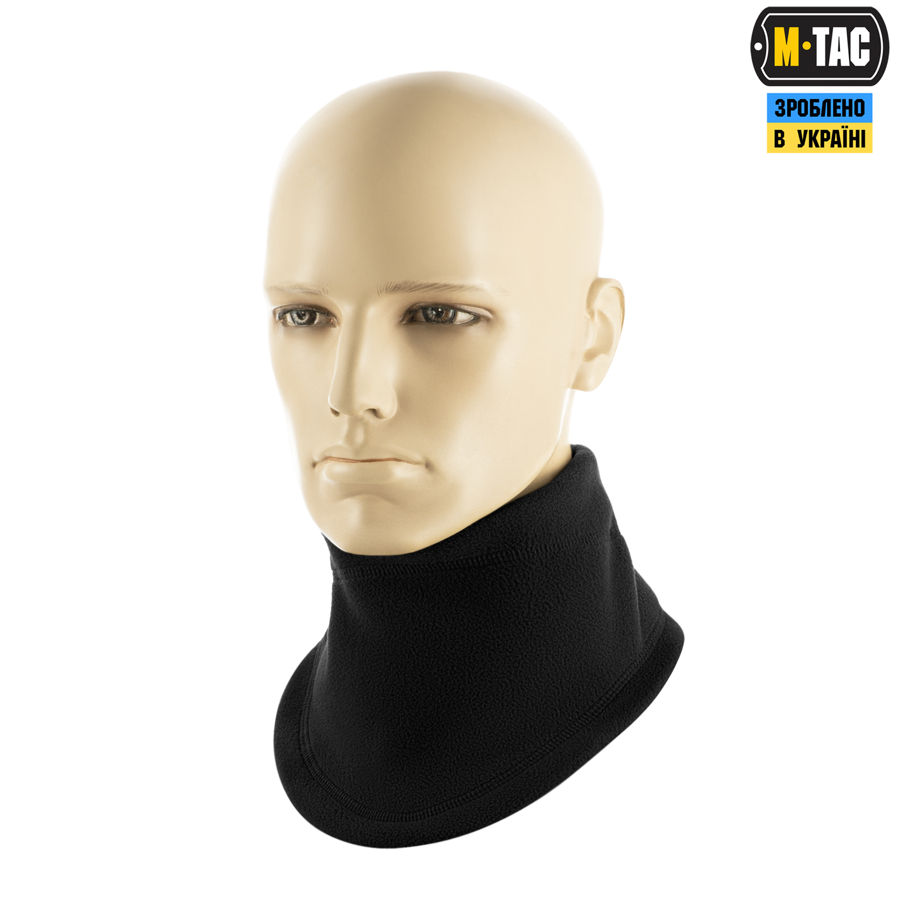 M-Tac шарф-труба анатомический с затяжкой Elite флис (320г/м2) Black — 3