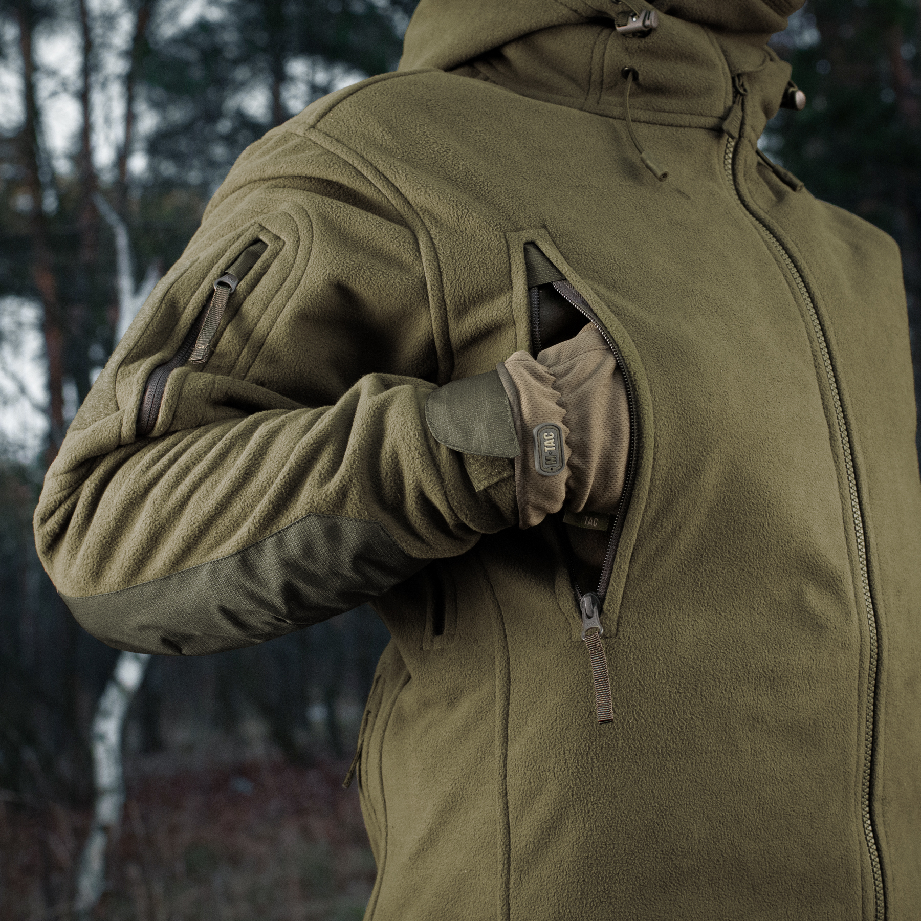 M-Tac куртка флисовая Windblock Division Gen.II Army Olive — 15