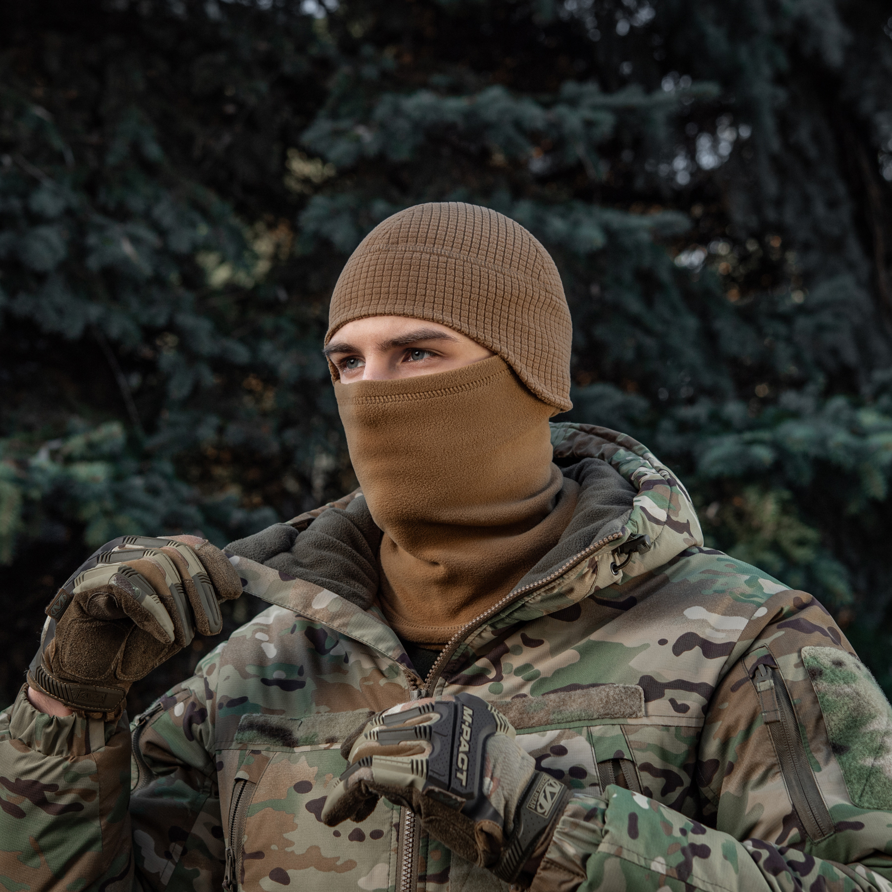 M-Tac шапка-подшлемник Gen.II флис рип-стоп Coyote Brown — 7