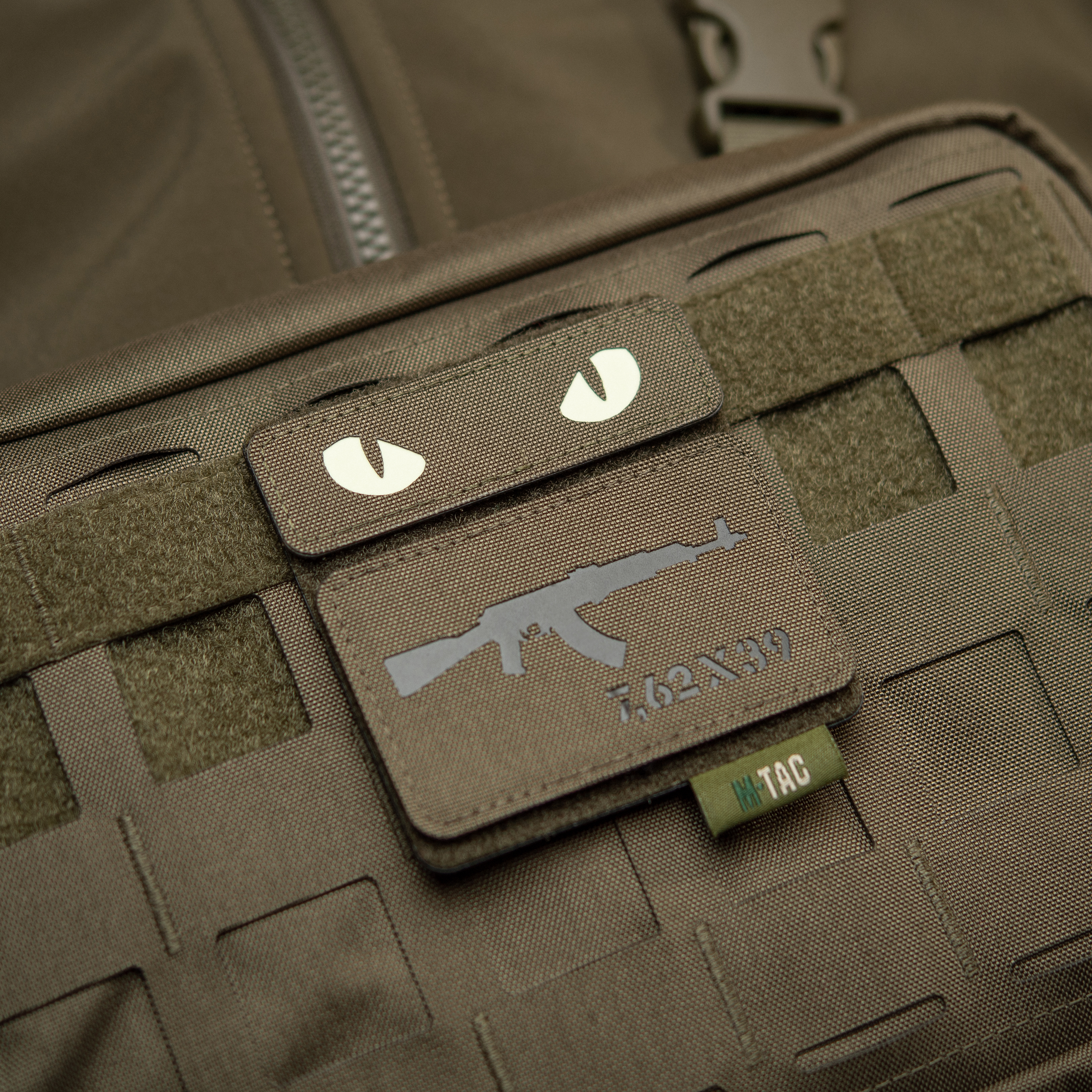 M-Tac панель для нашивок на MOLLE 80x85 Olive — 9
