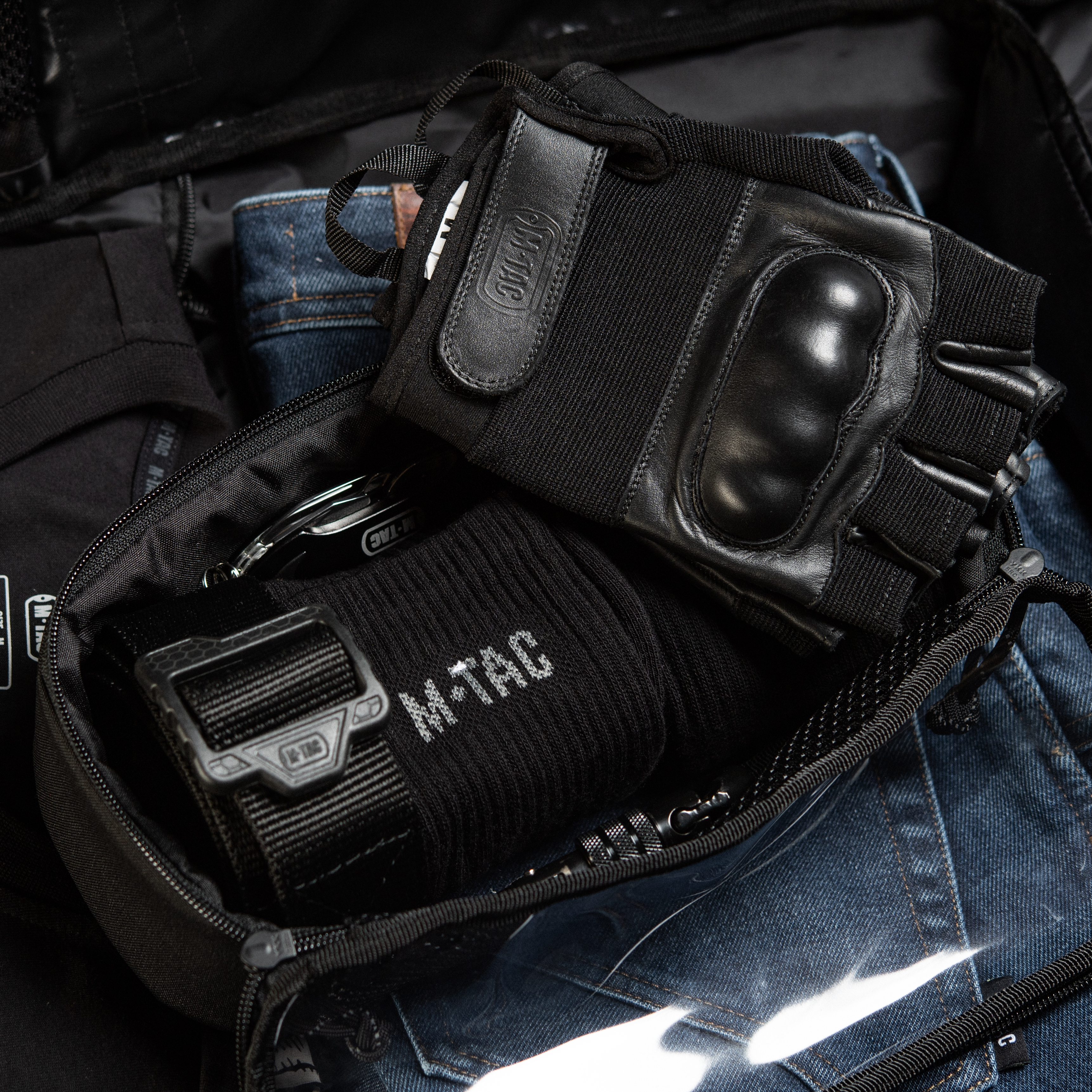 M-Tac органайзер утилитарный прозрачный Elite Medium (26х11 см) Black — 8