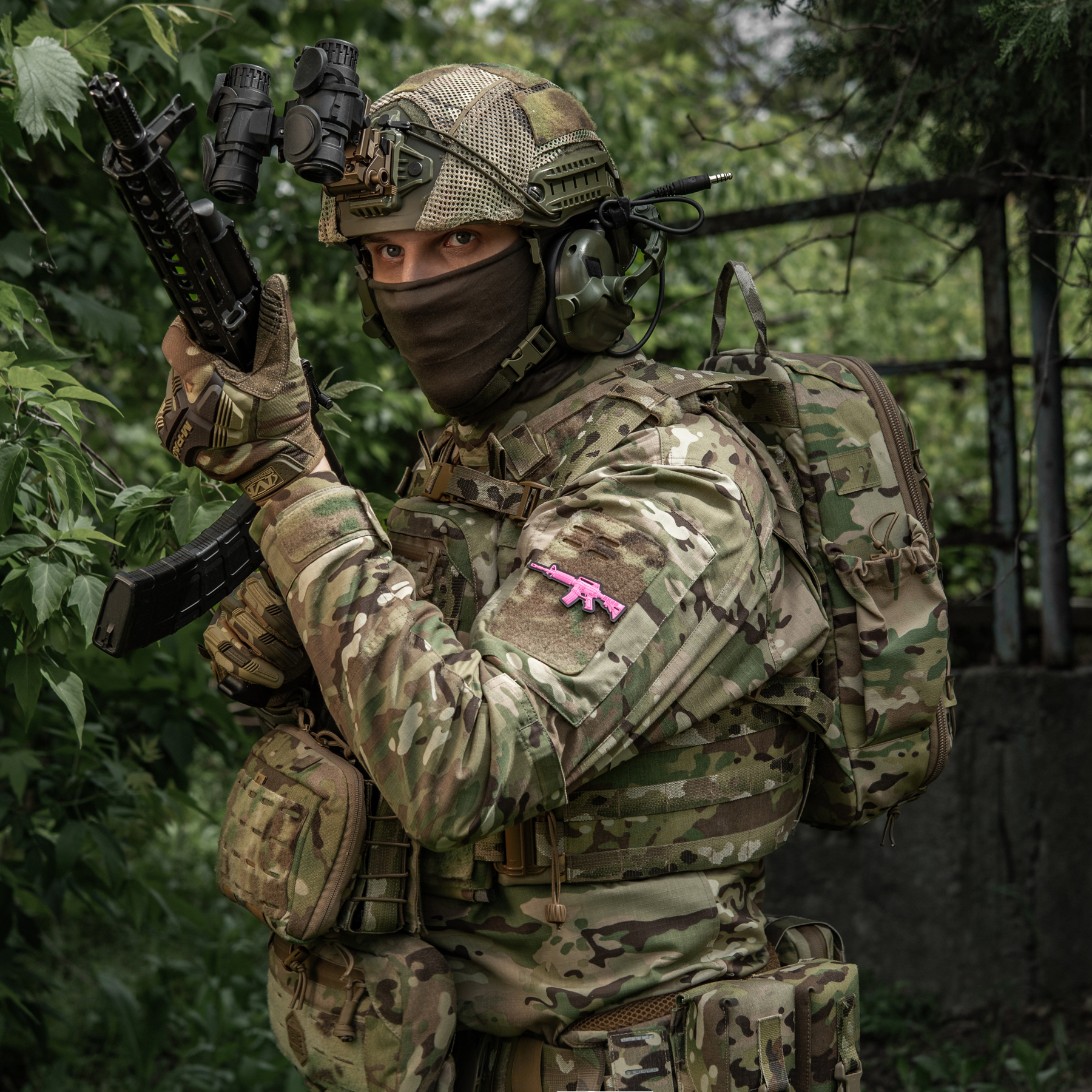 M-Tac нашивка M4A1 3D PVC Pink — 12