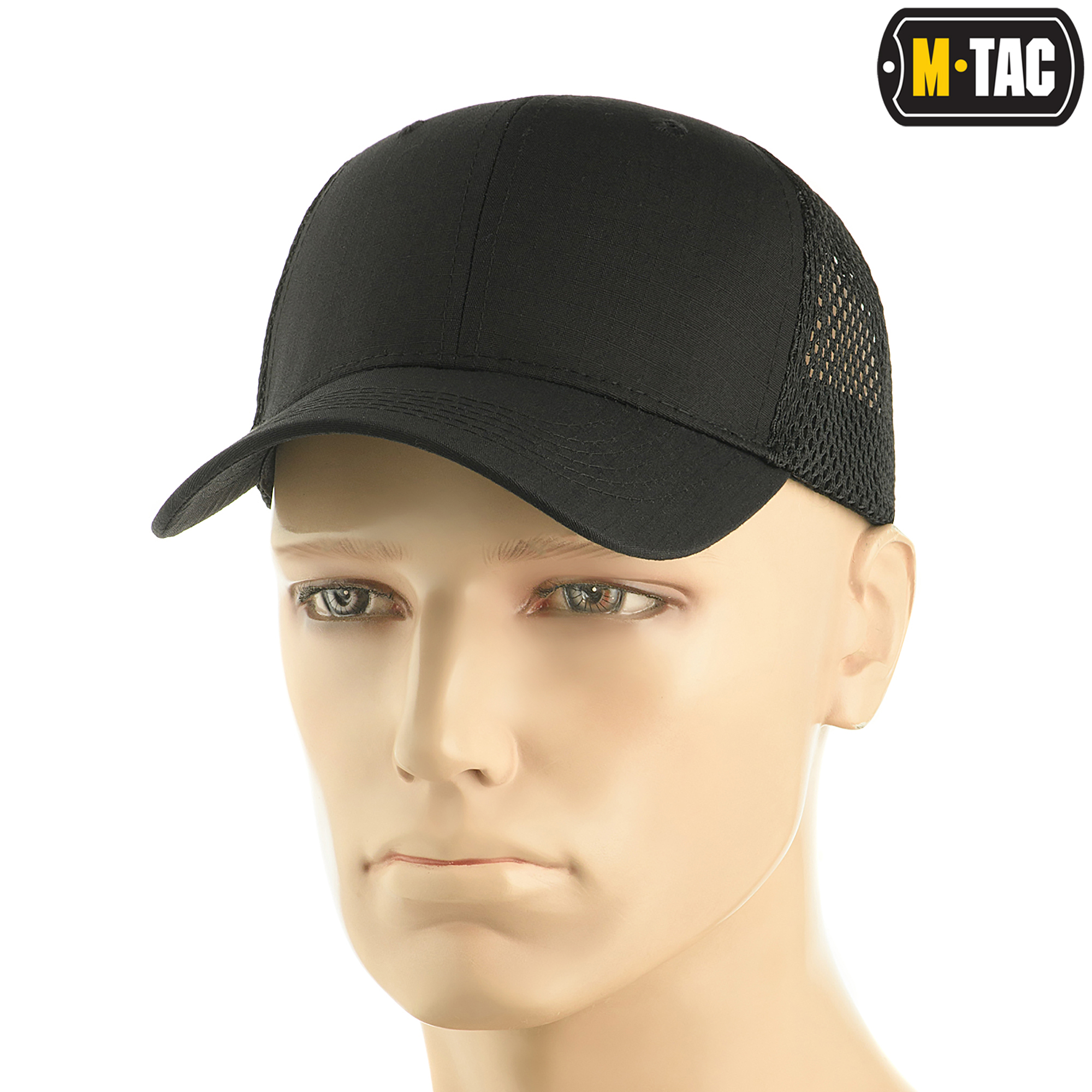 M-Tac бейсболка с сеткой Flex рип-стоп Black — 2
