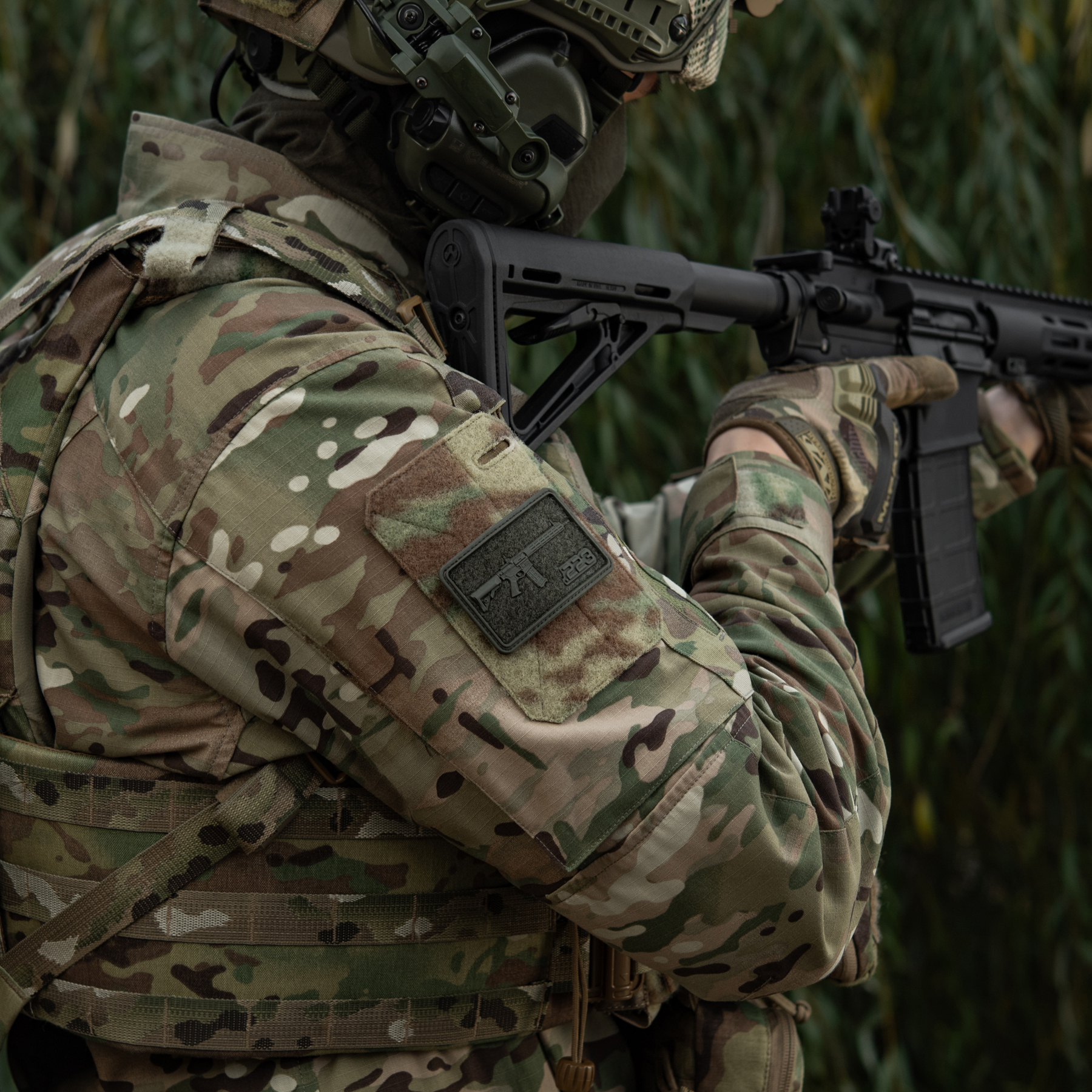 M-Tac нашивка AR-15 Velcro/PVC Ranger Green — 14