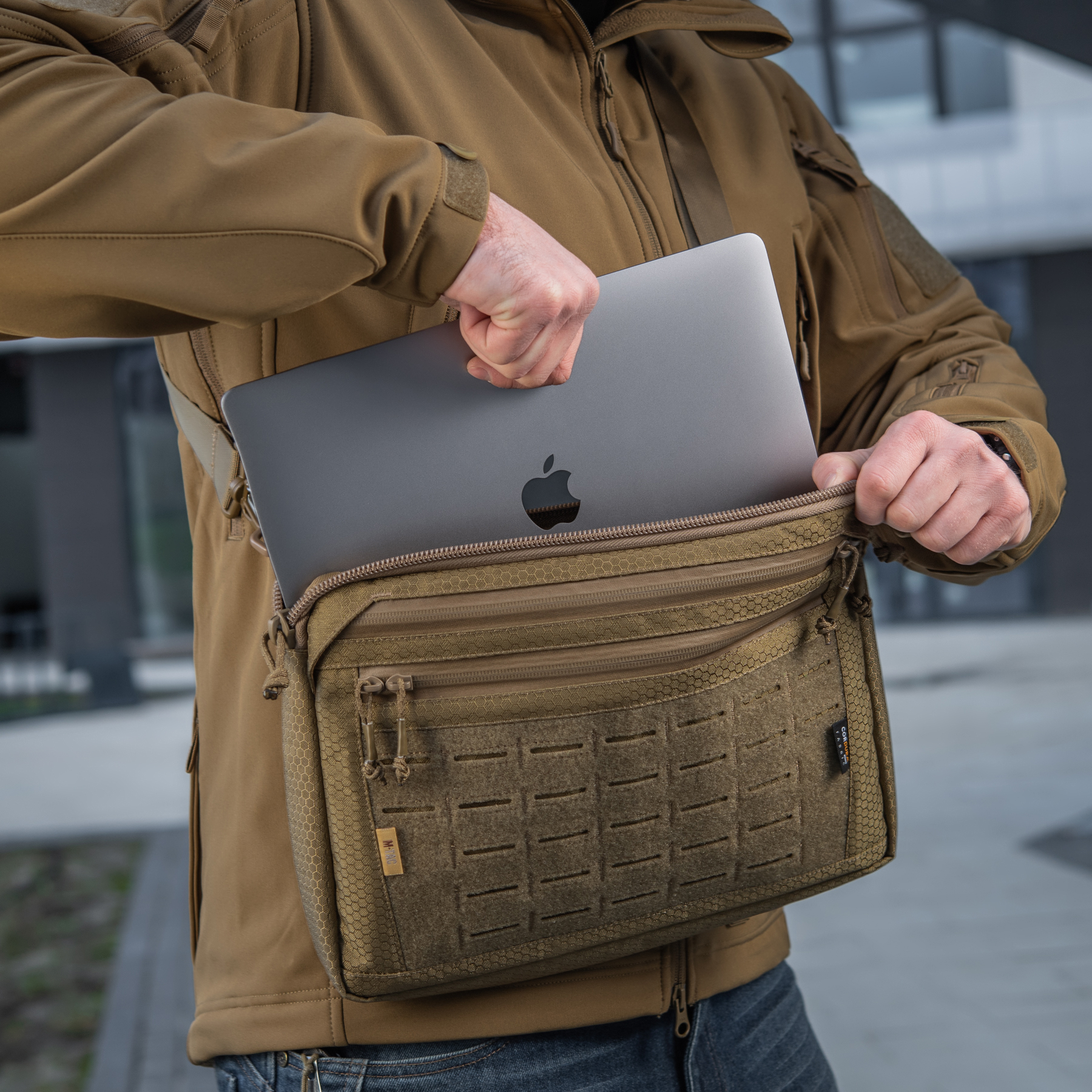 M-Tac сумка Admin Bag Large Elite с липучкой Hex Coyote — 36