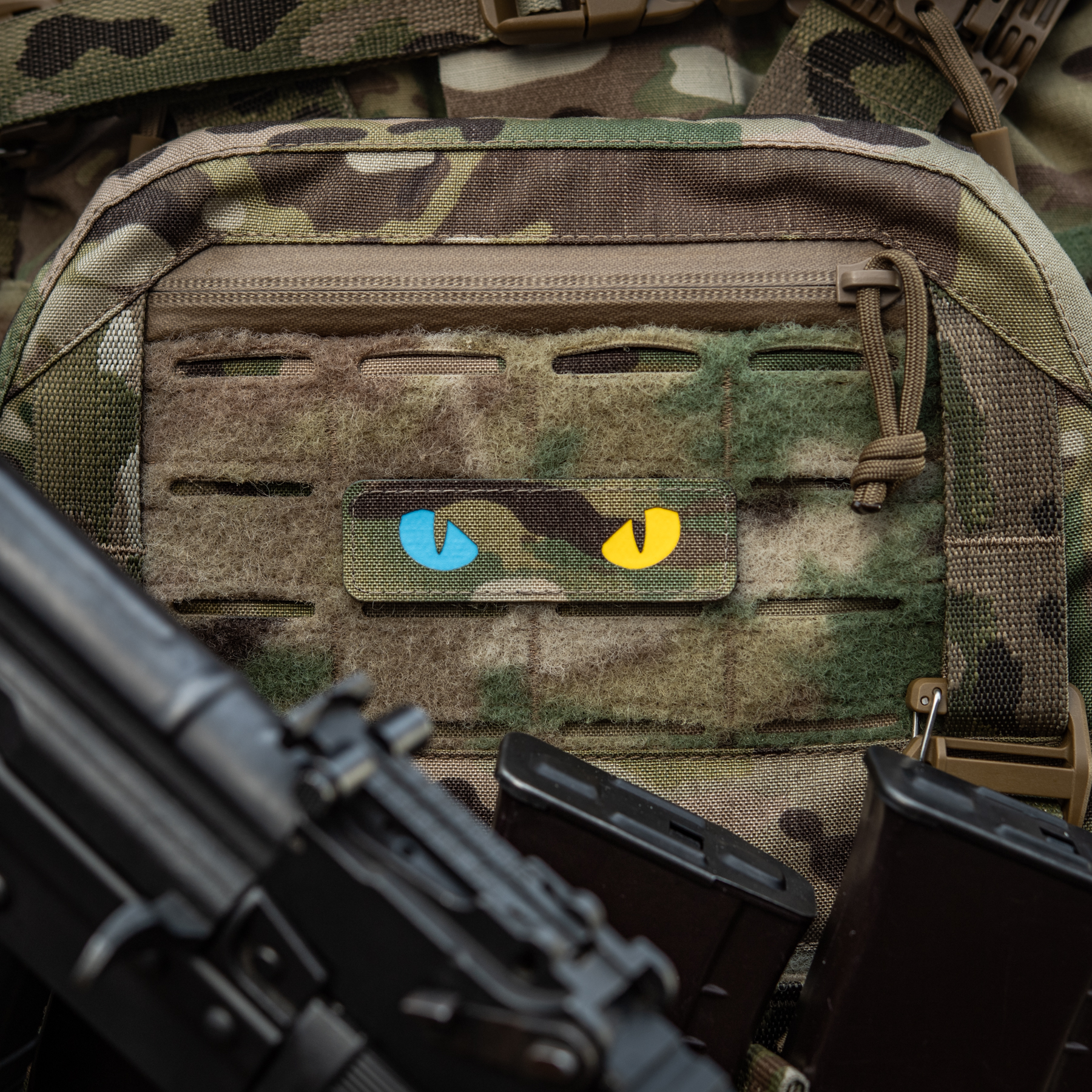 M-Tac нашивка Cat Eyes Laser Cut Multicam/Yellow/Blue/GID — 6