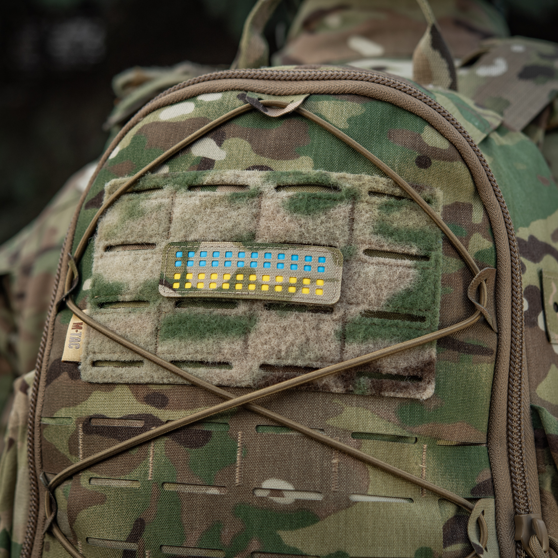 M-Tac нашивка флаг Украины 25х80 Laser Cut Multicam/Yellow/Blue/GID — 14