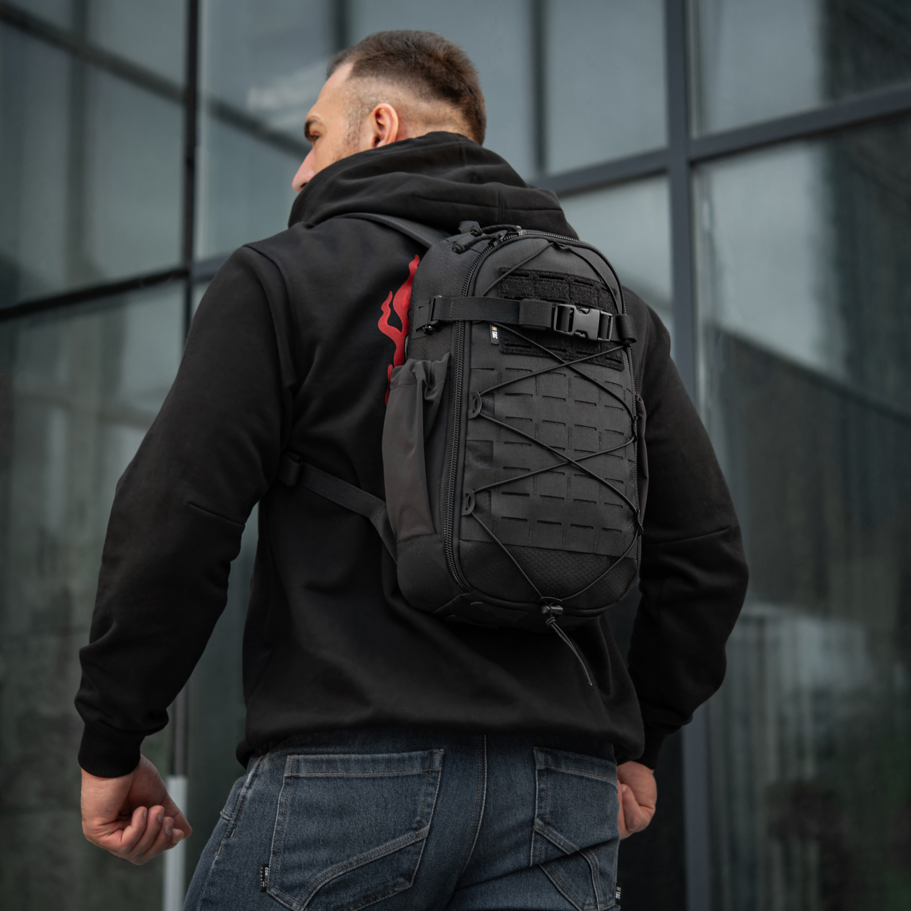 M-Tac рюкзак Sturm с эргономичными лямками Elite Black — 8