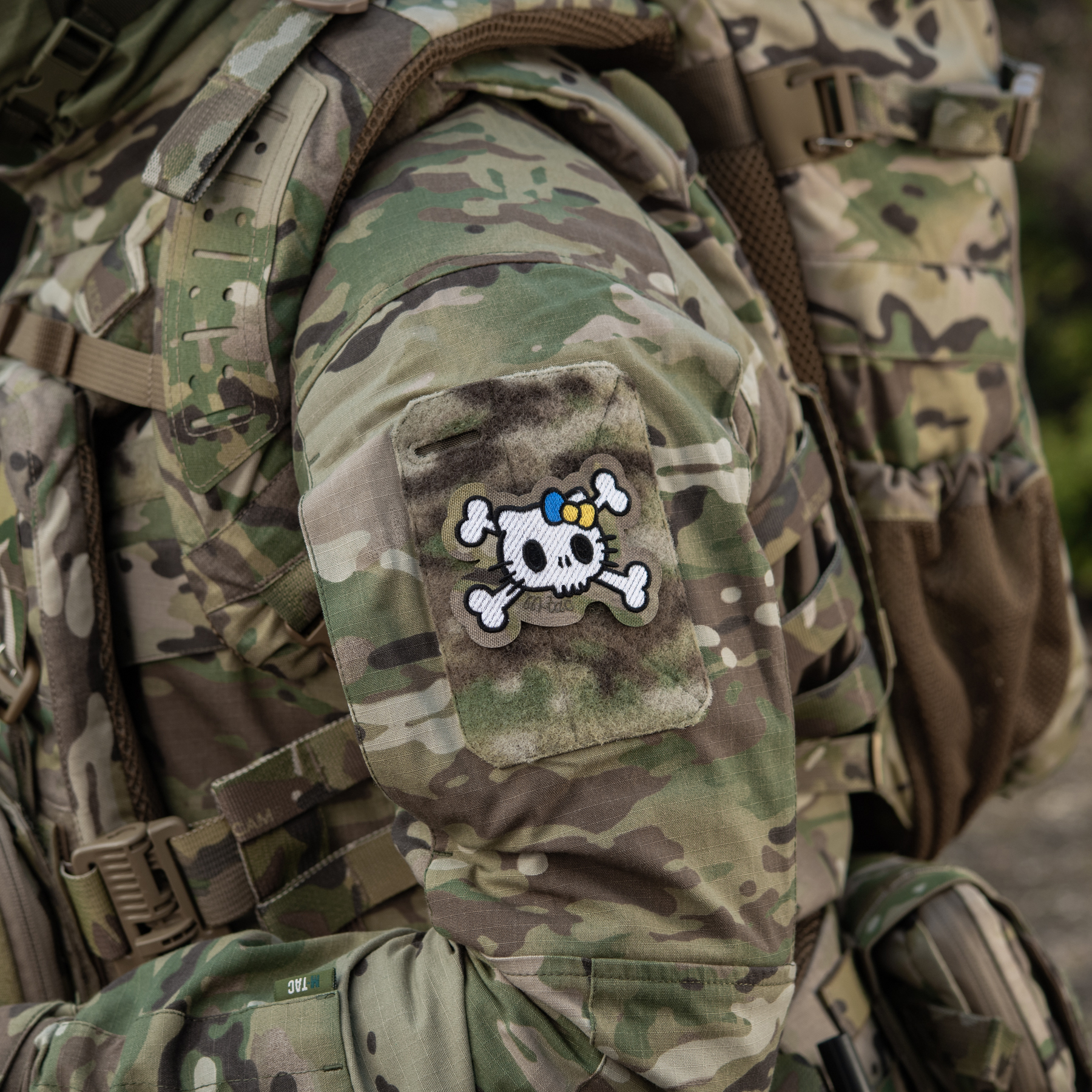 M-Tac нашивка KITTY (вышивка) White/Multicam — 10