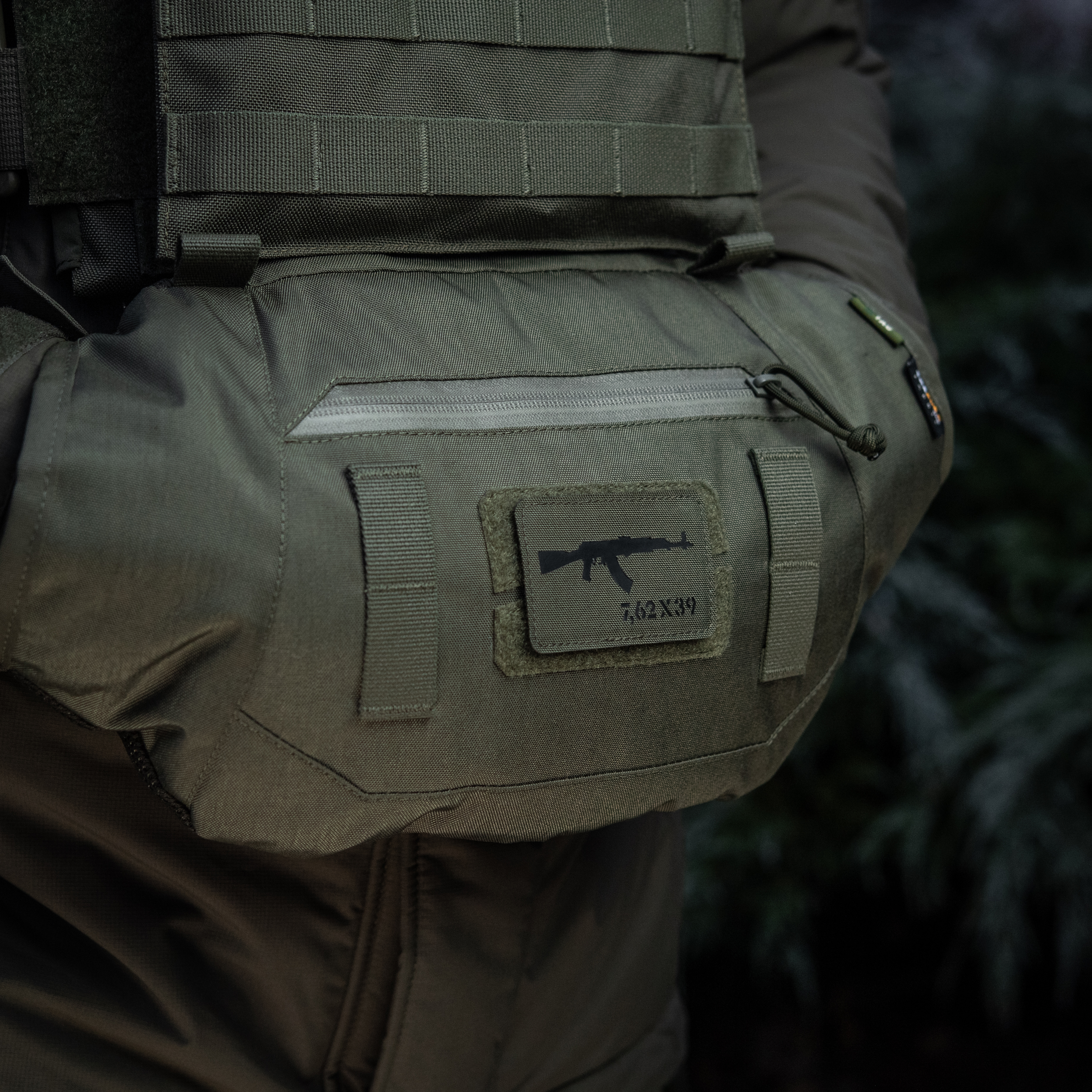 M-Tac нашивка AKM 7,62х39 Laser Cut Ranger Green/Black — 7