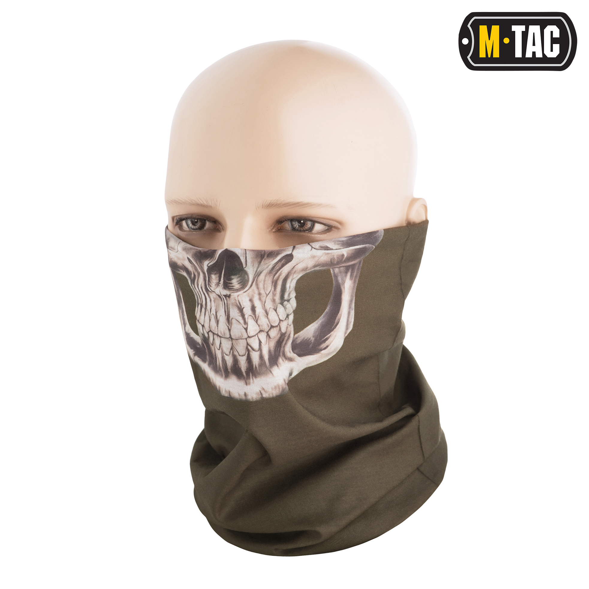 M-Tac шарф-труба облегченный Reaper Skull Olive — 2