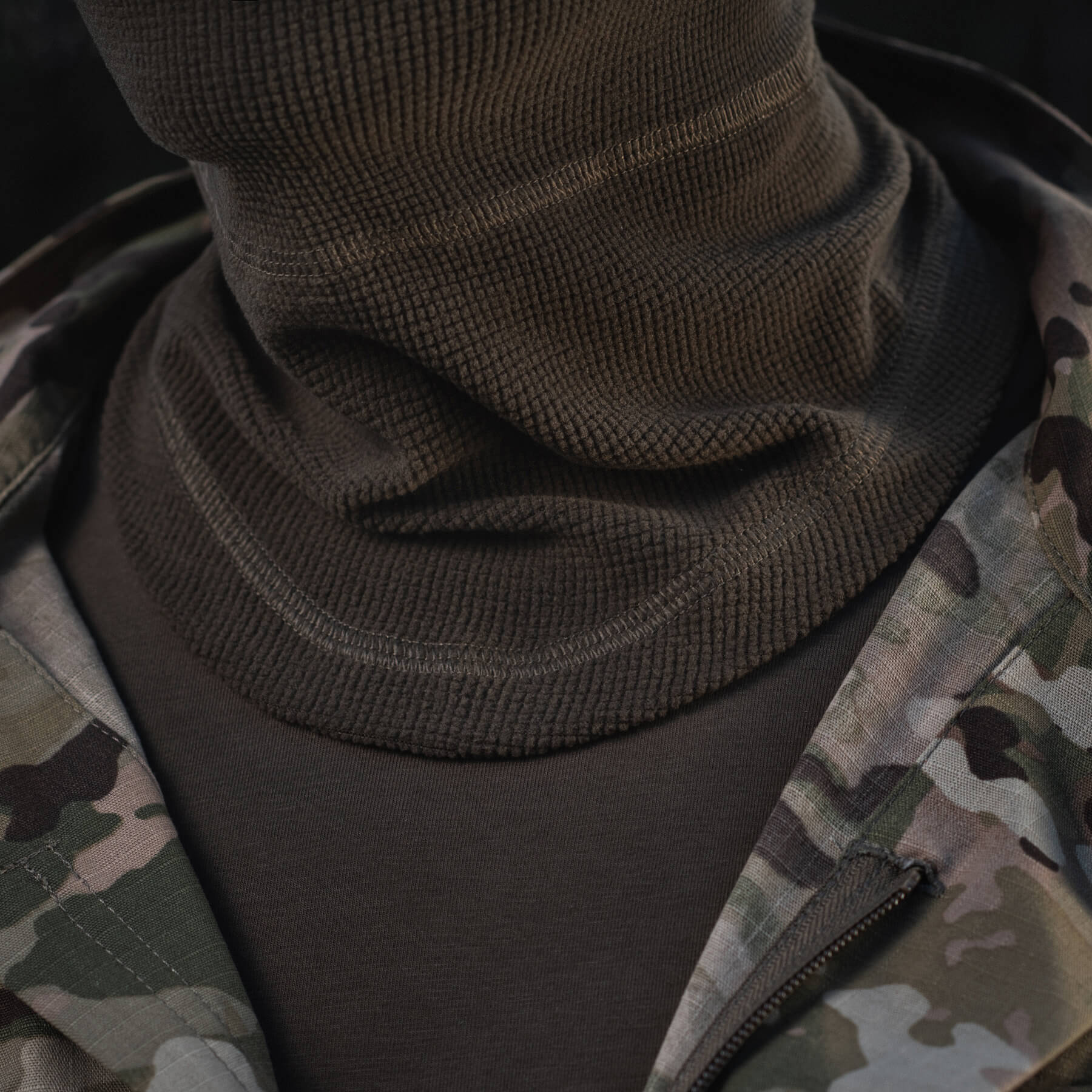 M-Tac шарф-труба анатомический микрофлис рип-стоп Dark Olive — 14