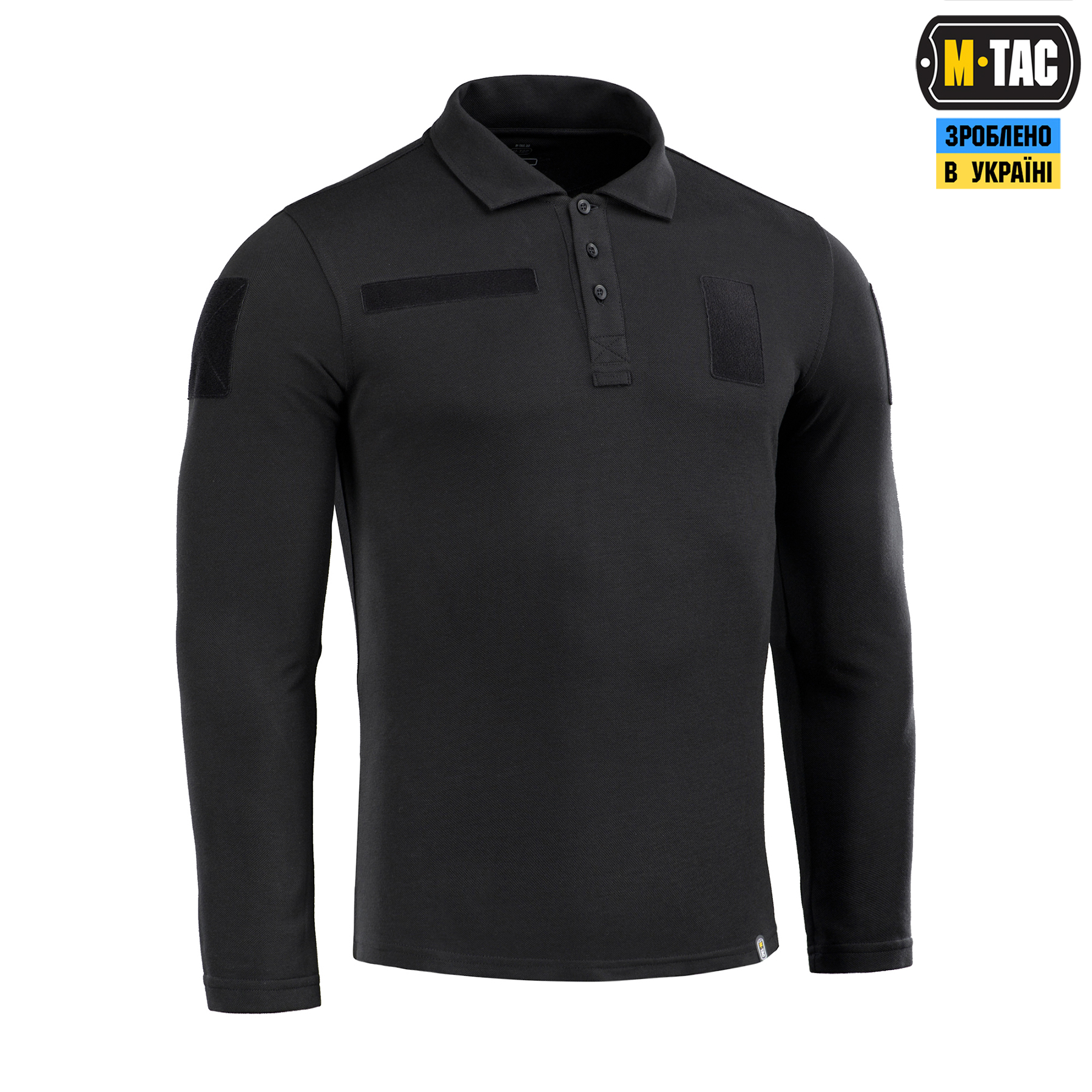 M-Tac поло тактическое длинный рукав 65/35 Black — 4