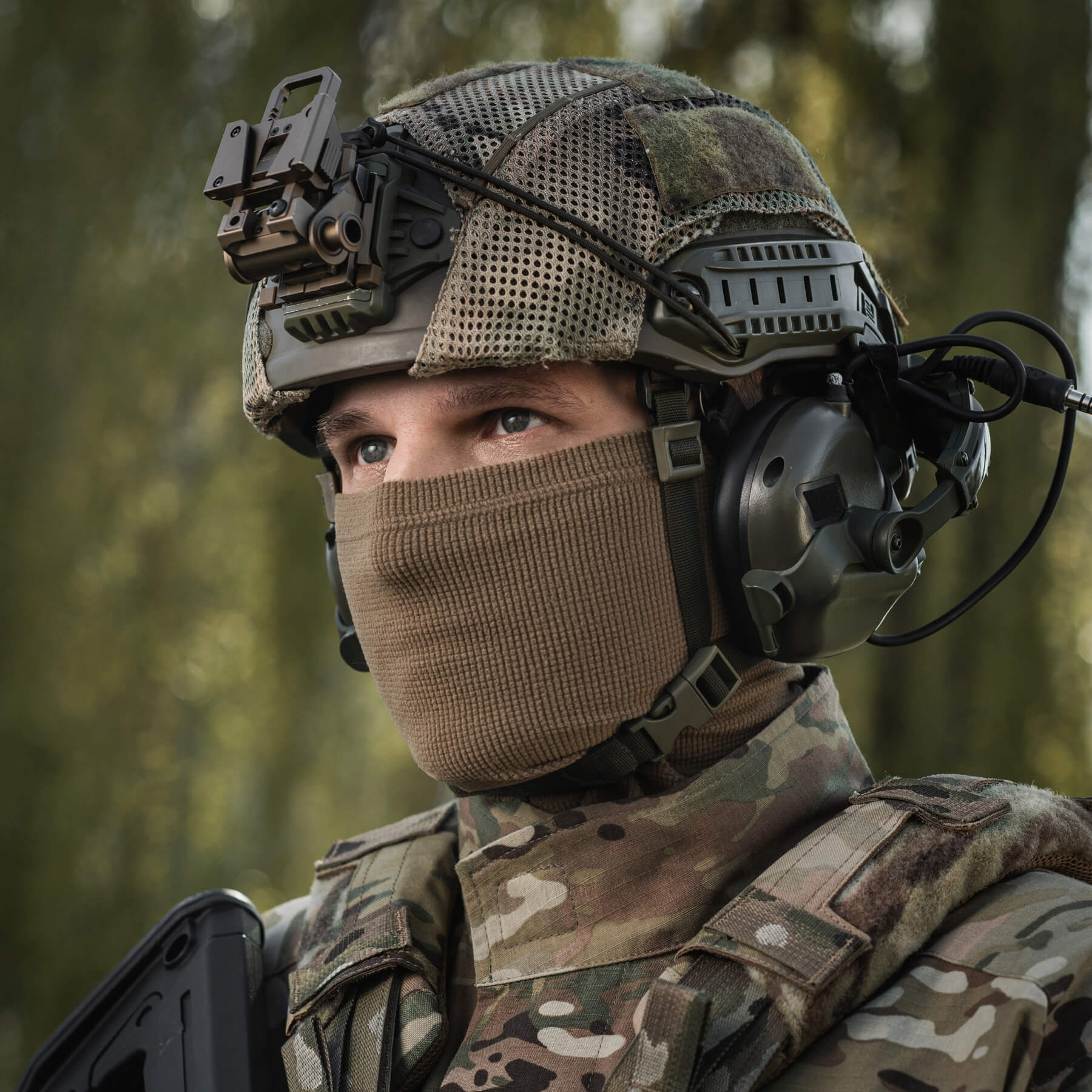 M-Tac шарф-труба длинный микрофлис рип-стоп Tan — 12