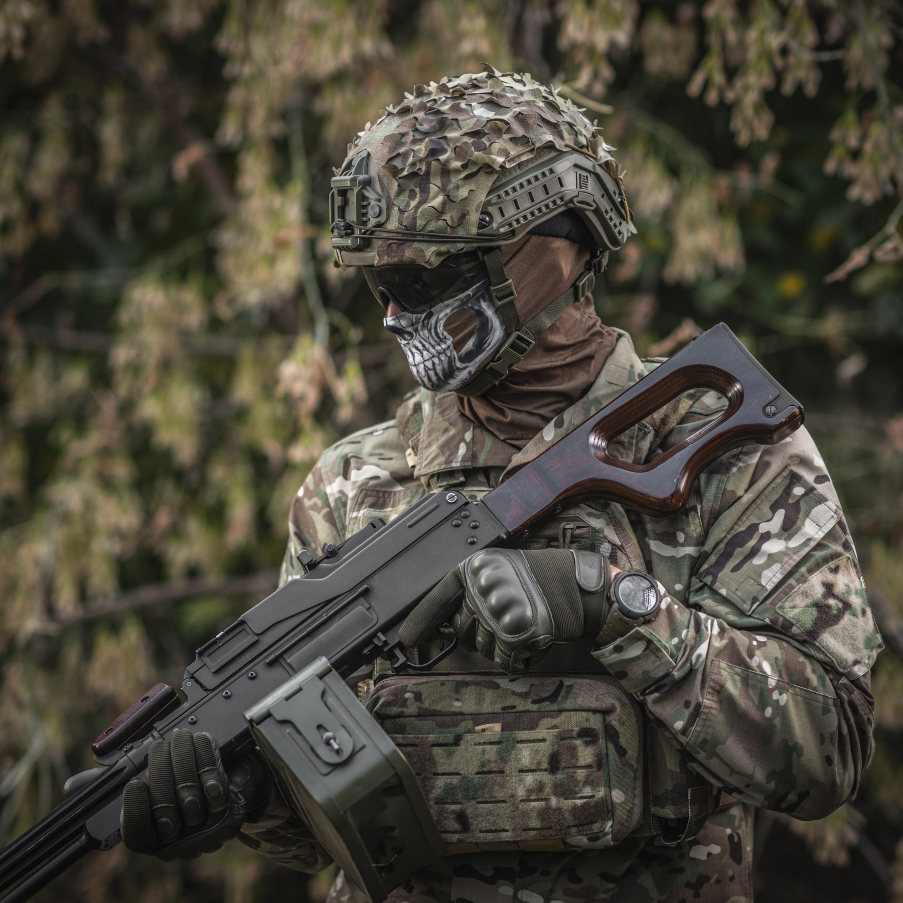 M-Tac шарф-труба облегченный Reaper Skull Coyote — 12