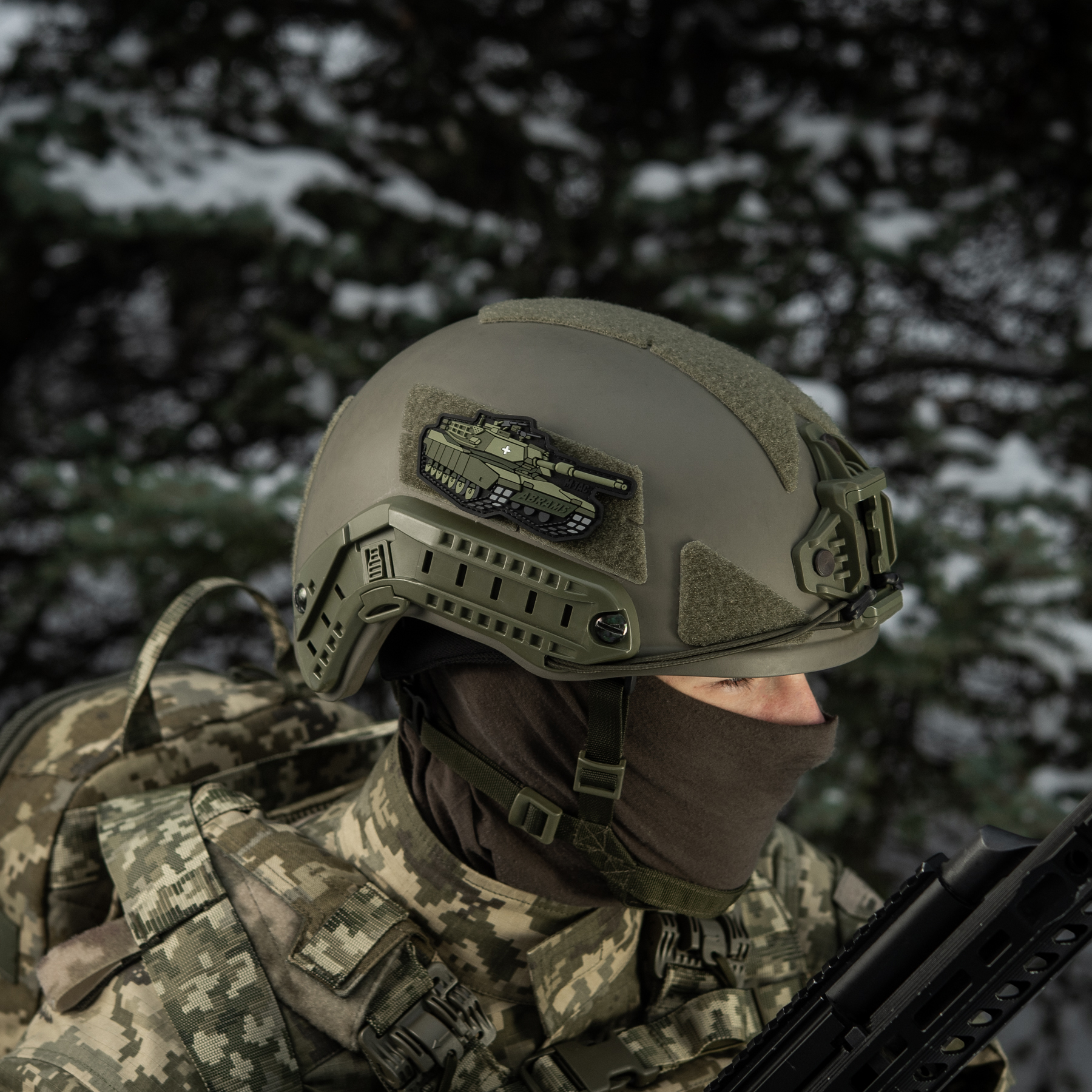M-Tac нашивка ABRAMS (PVC) olive — 14