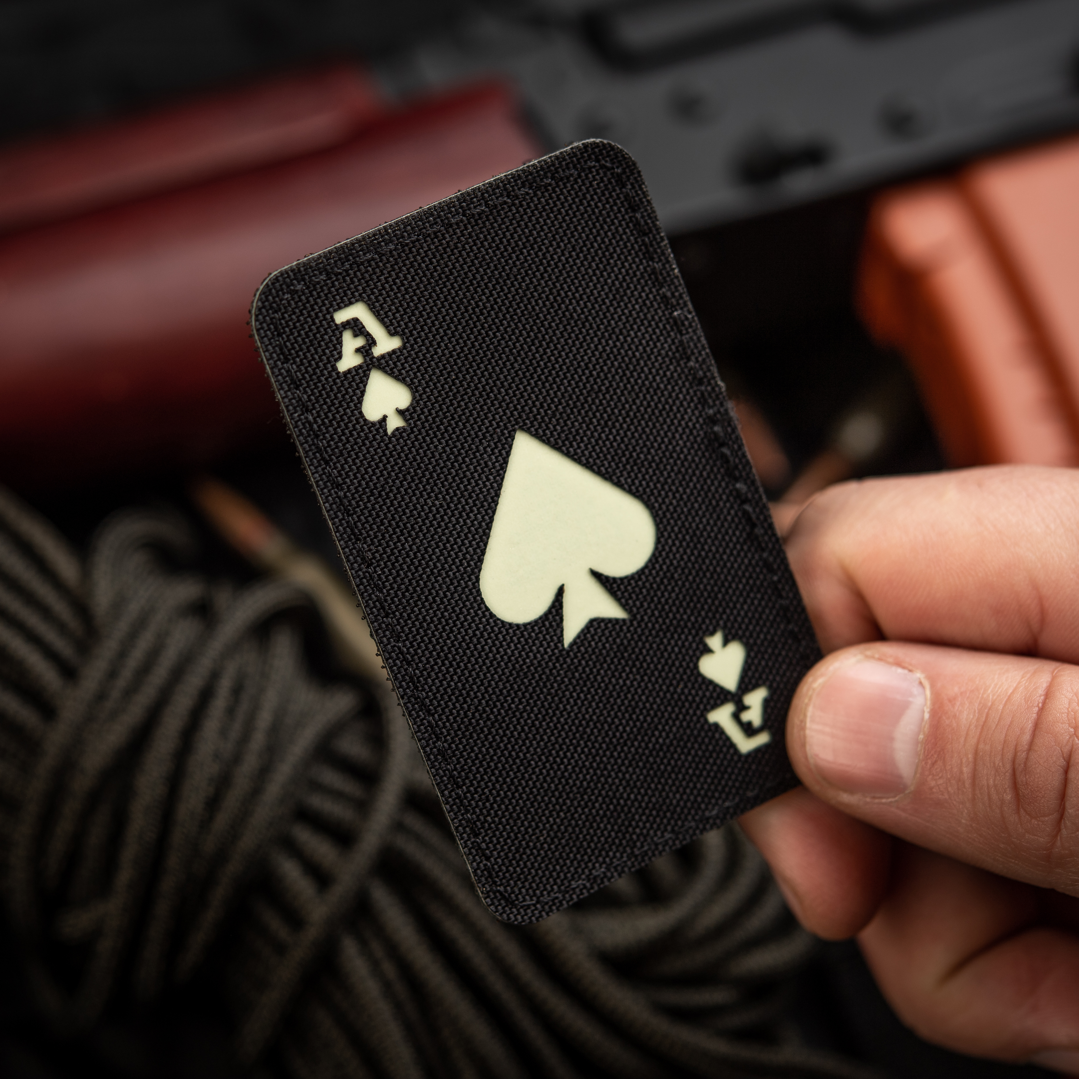 M-Tac нашивка Ace of Spades Laser Cut Black/GID — 8