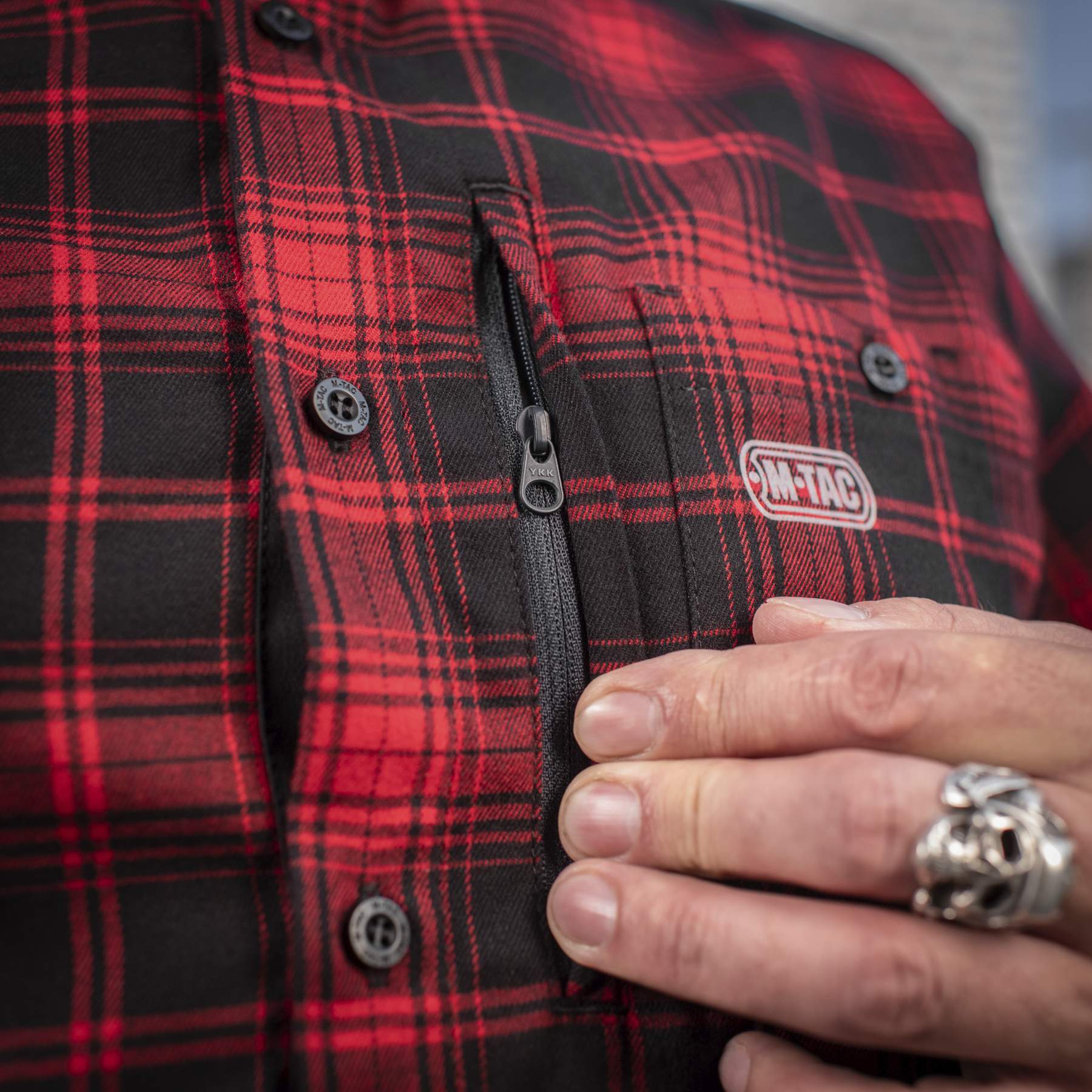 M-Tac рубашка Redneck Shirt Red/Black — 10
