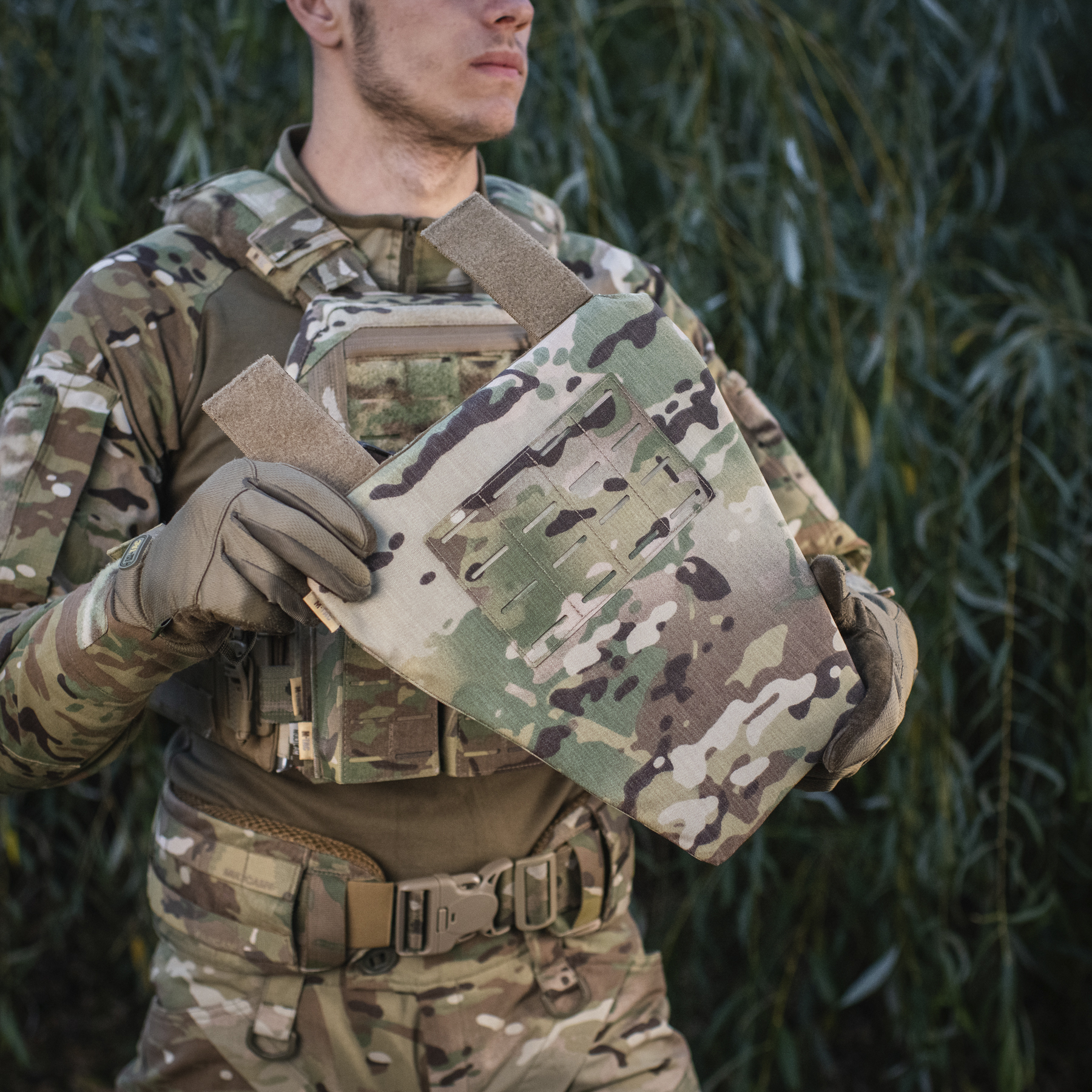 M-Tac фартук противоосколочный с баллистическим пакетом 1 класс (FMS) Laser Cut Multicam — 18