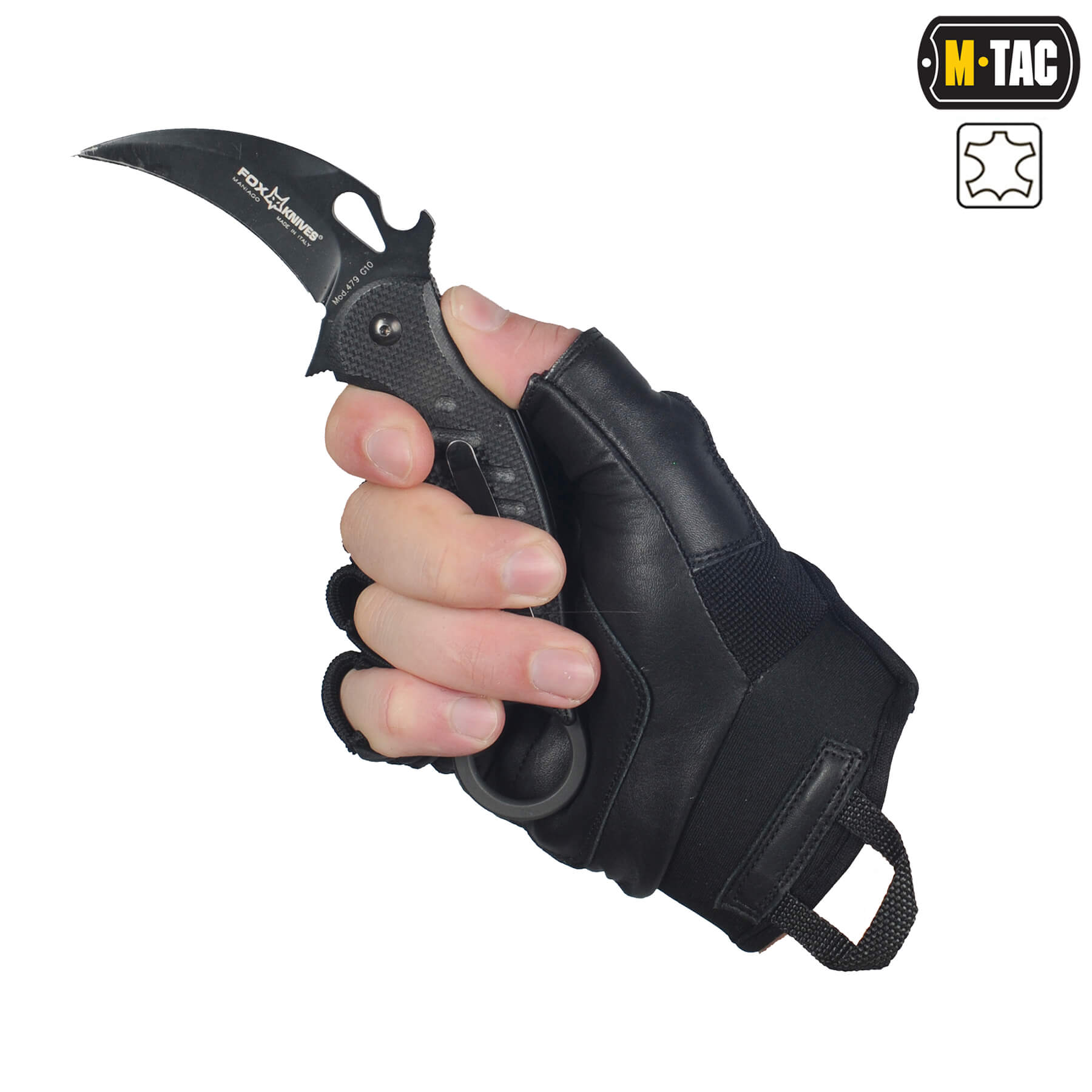 M-Tac перчатки беспалые Assault Mk.4 Black — 4