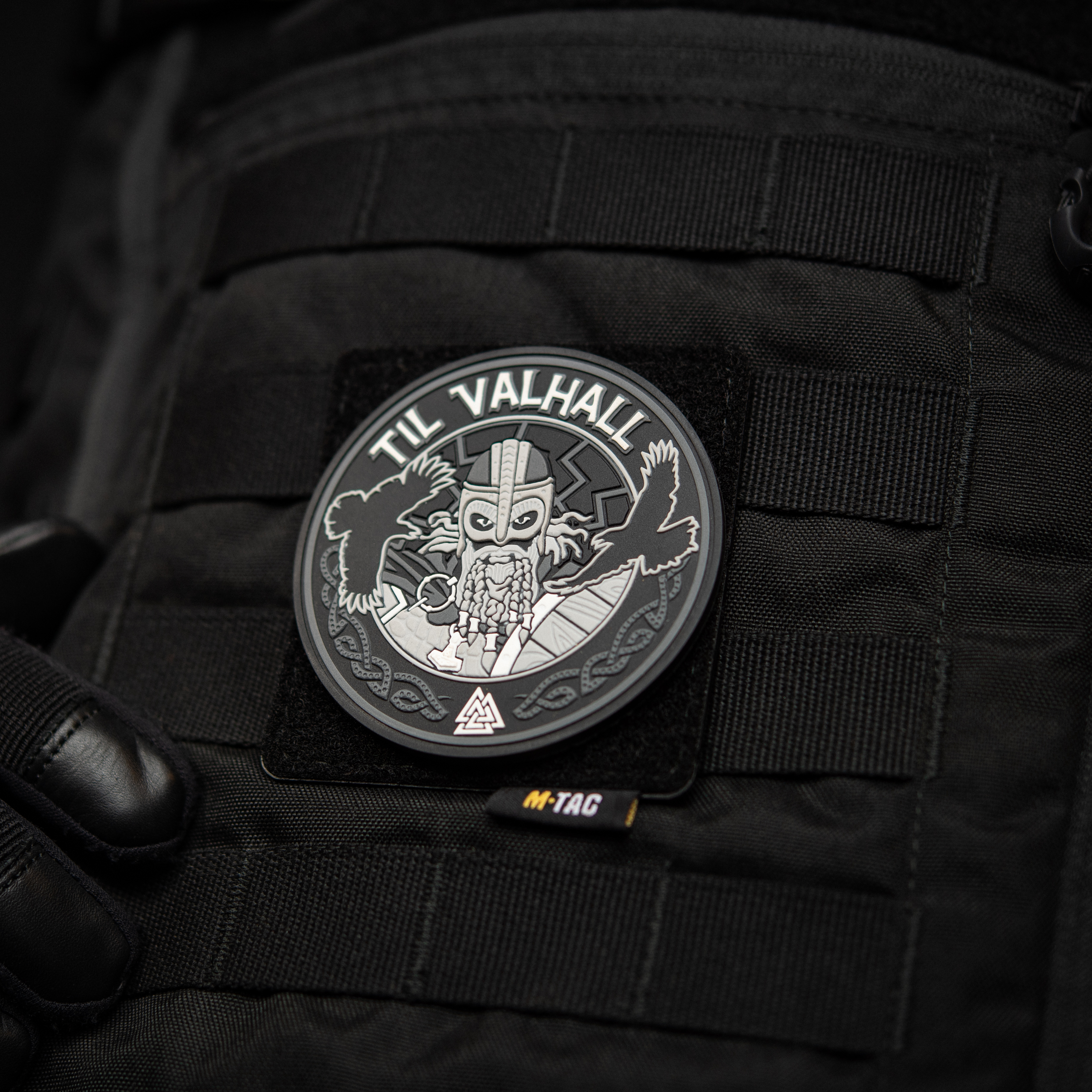 M-Tac нашивка Til Valhall PVC Grey/Black — 4