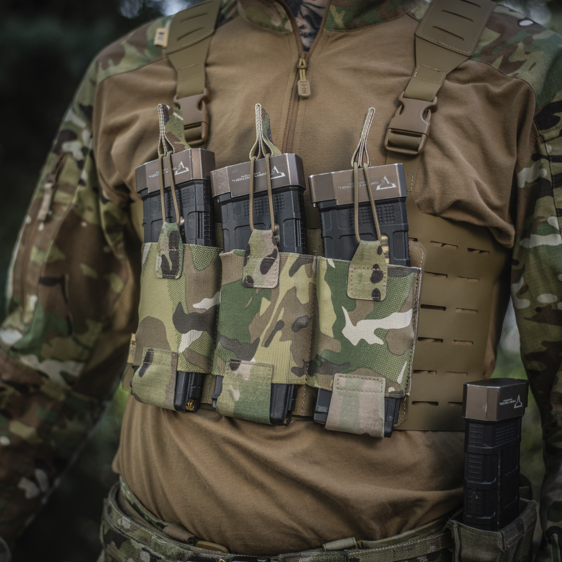 M-Tac подсумок эластичный на 3 магазина Elite Laser Cut Multicam — 12