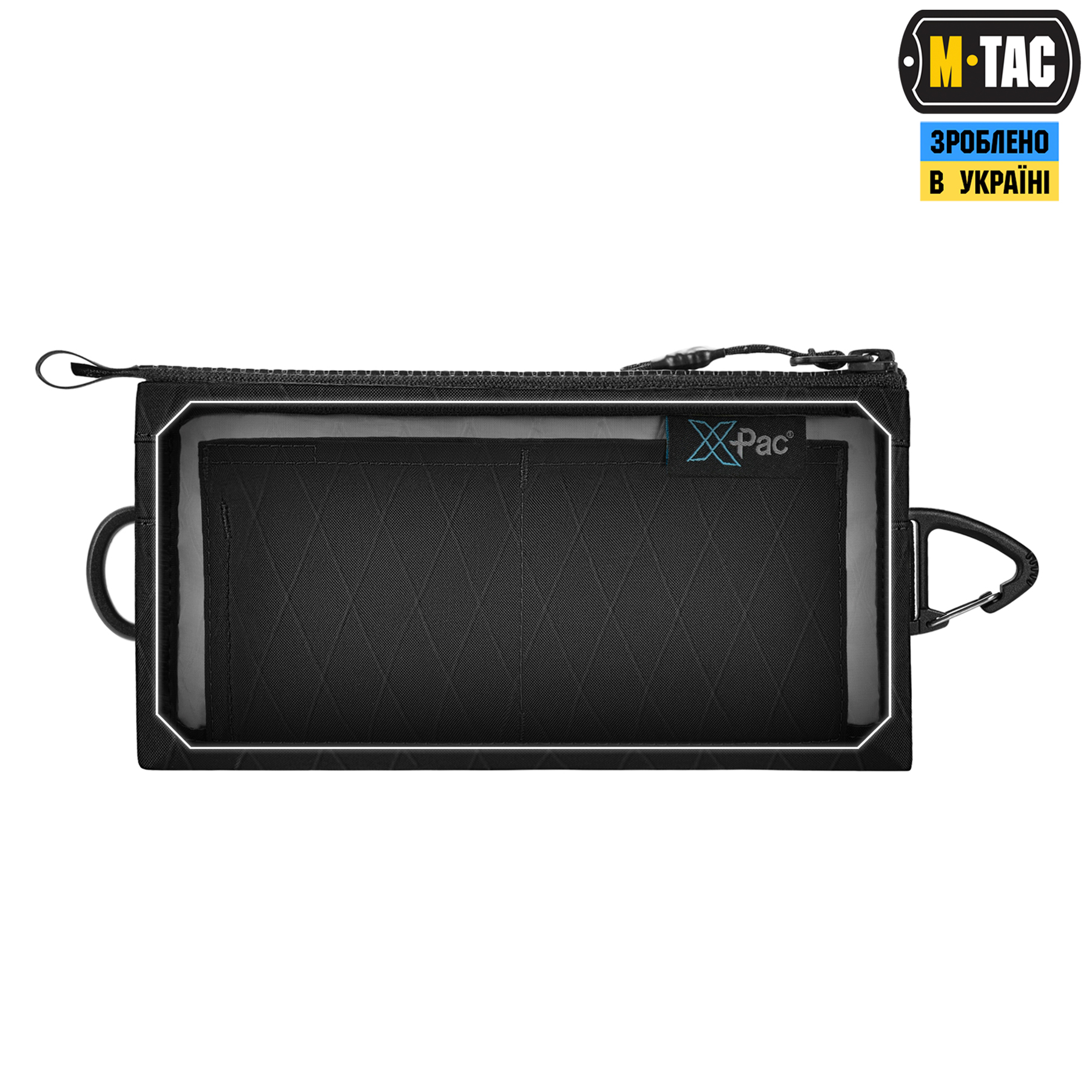 M-Tac кошелек горизонтальный с карабином X-Pac Elite Black — 8