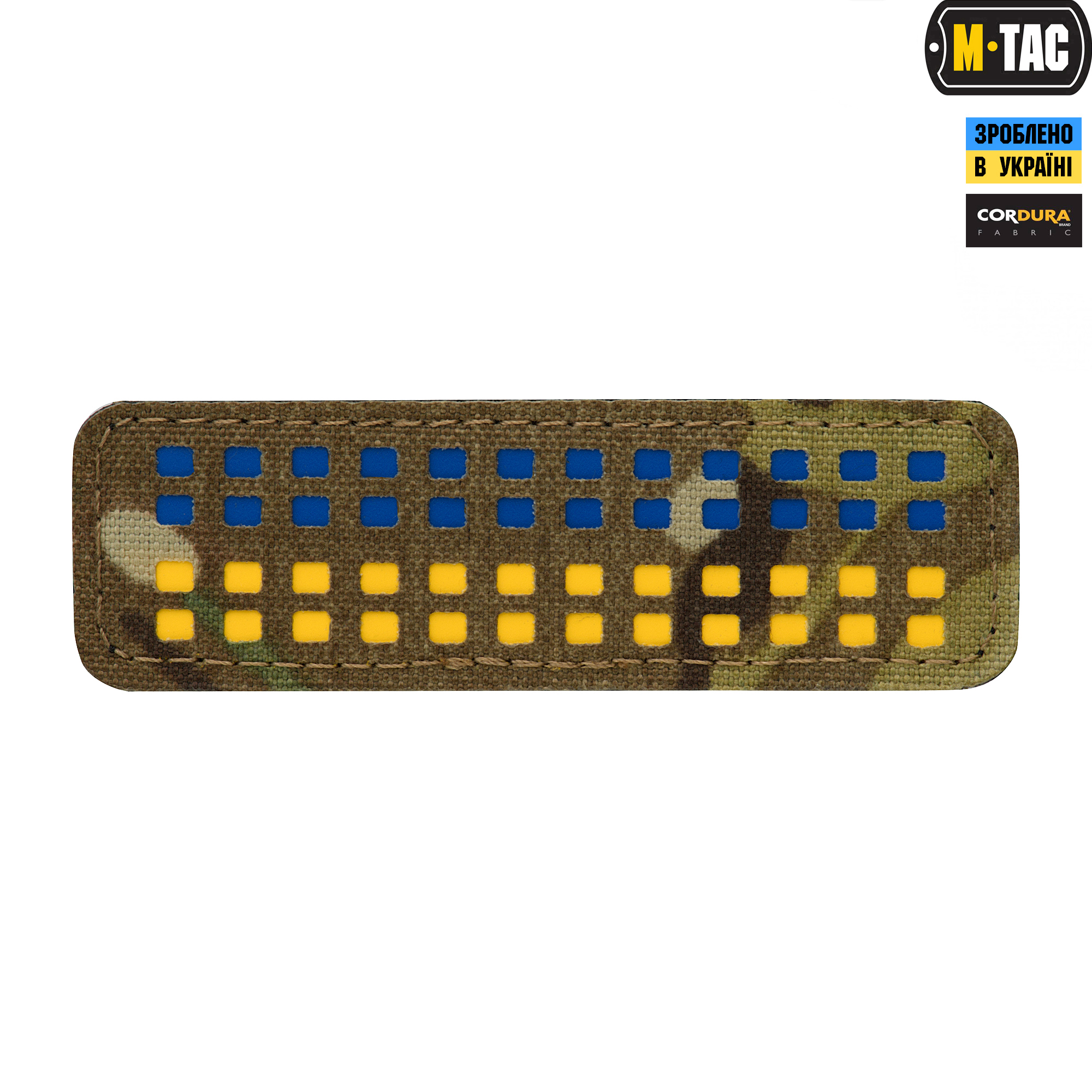 M-Tac нашивка флаг Украины 25х80 Laser Cut Multicam — 2