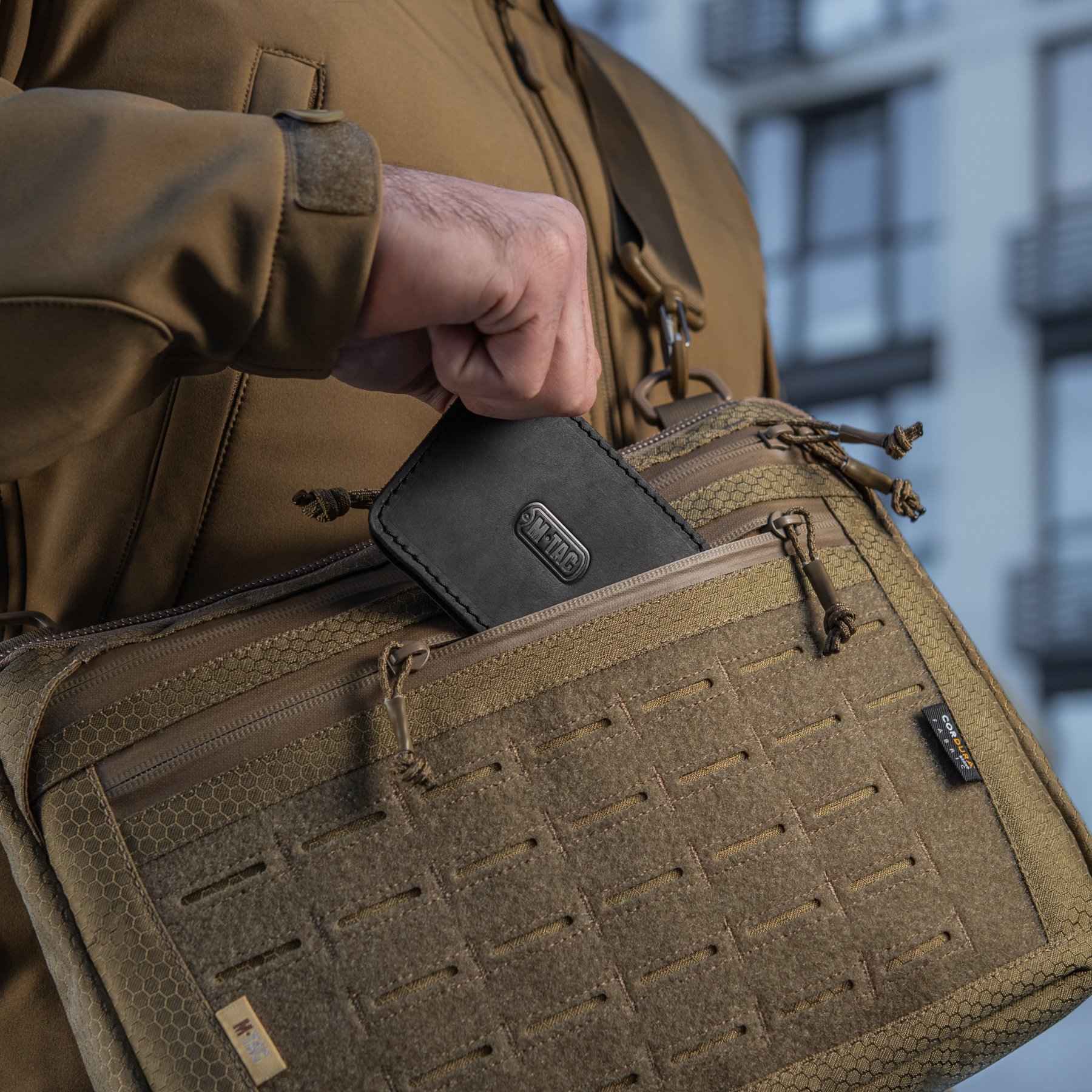 M-Tac сумка Admin Bag Large Elite с липучкой Hex Coyote — 26