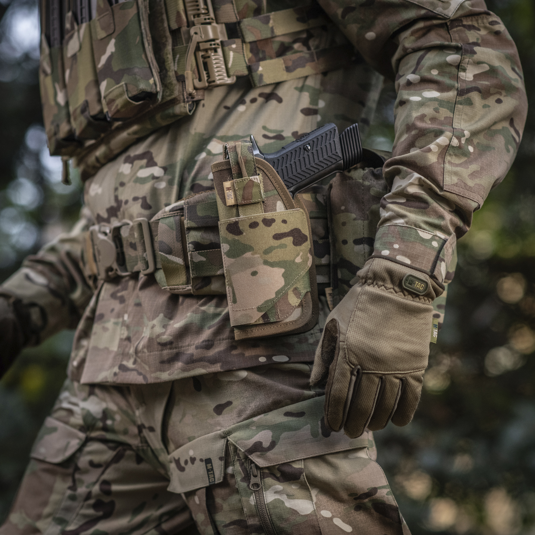 M-Tac кобура универсальная Elite Left Multicam — 9