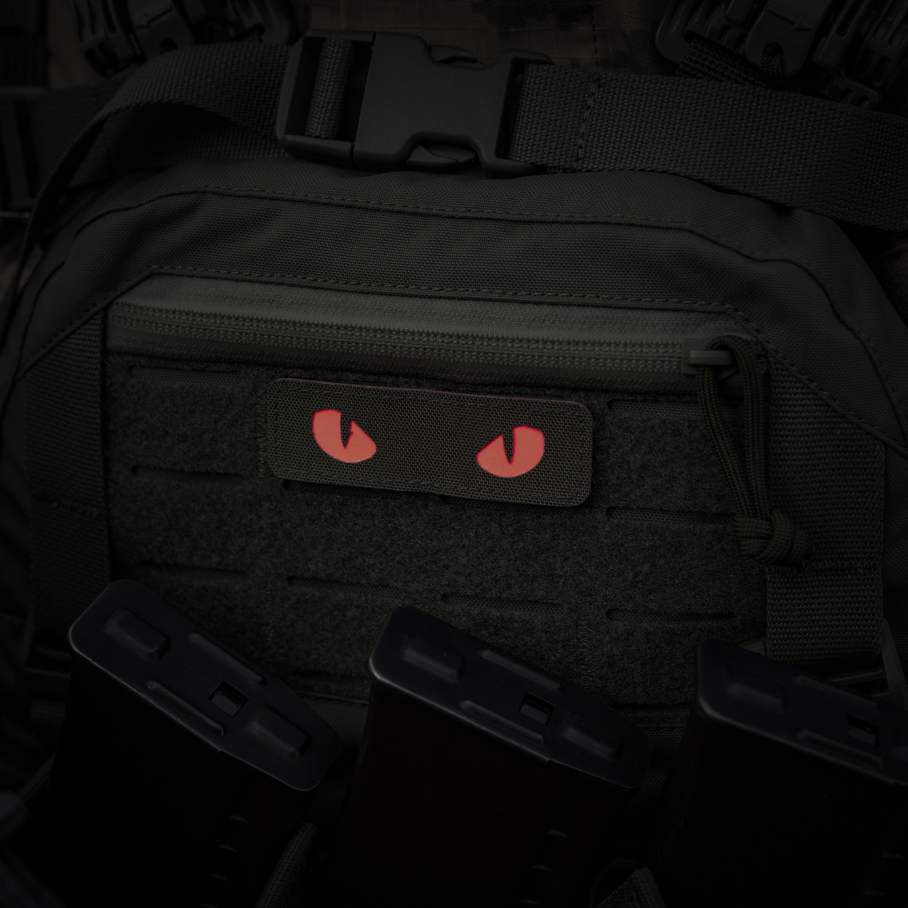M-Tac нашивка Cat Eyes Laser Cut Ranger Green/Red/GID — 5