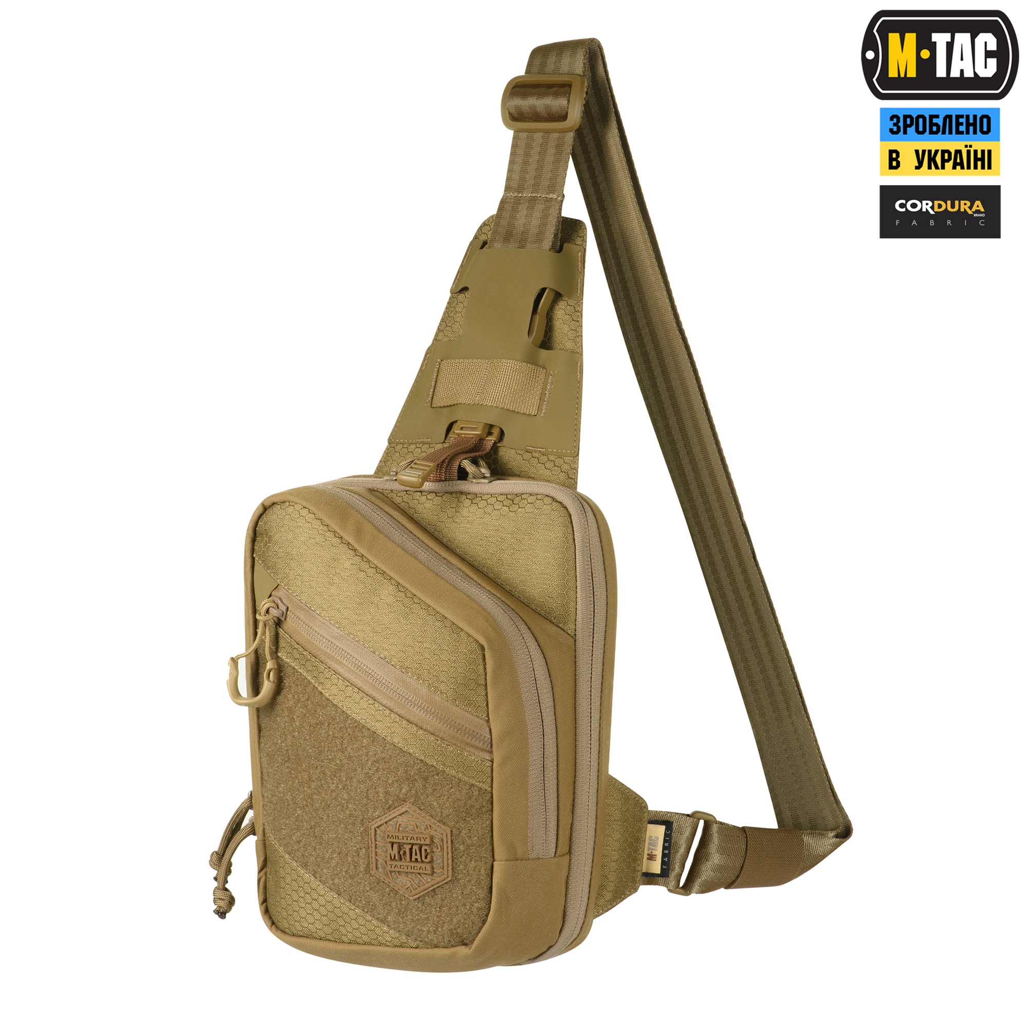 M-Tac сумка Sling Pistol Bag Elite Hex с липучкой Coyote — 2