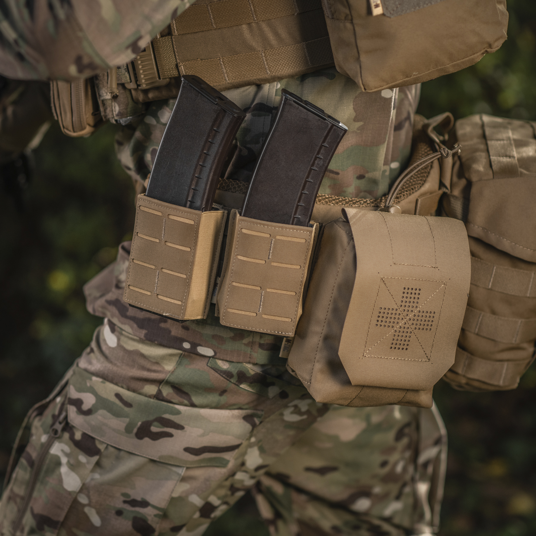 M-Tac подсумок для магазина на резинке (10 см) Laser Cut Coyote — 19