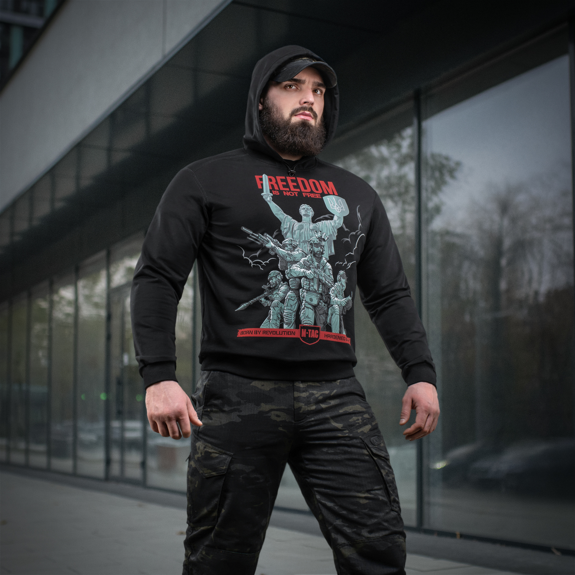 M-Tac кофта Hoodie Freedom Black — 12