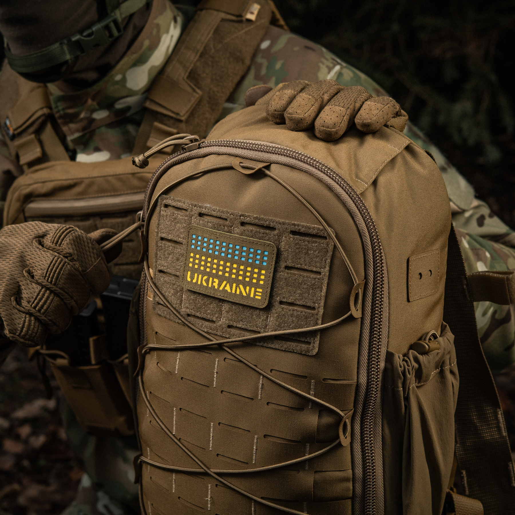 M-Tac нашивка Ukraine Laser Cut Coyote/Yellow/Blue/GID — 18