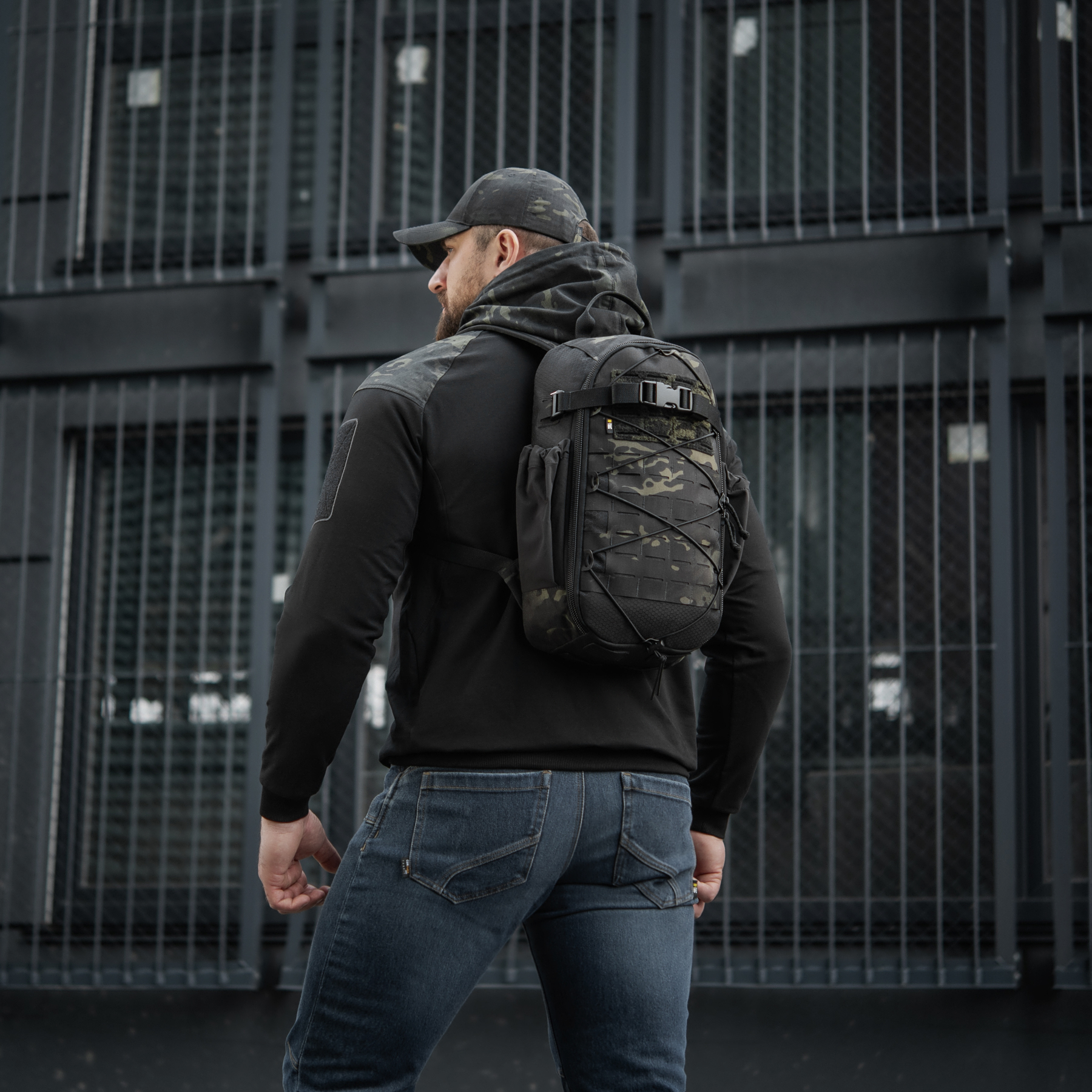 M-Tac рюкзак Sturm с эргономичными лямками Elite Multicam Black — 7