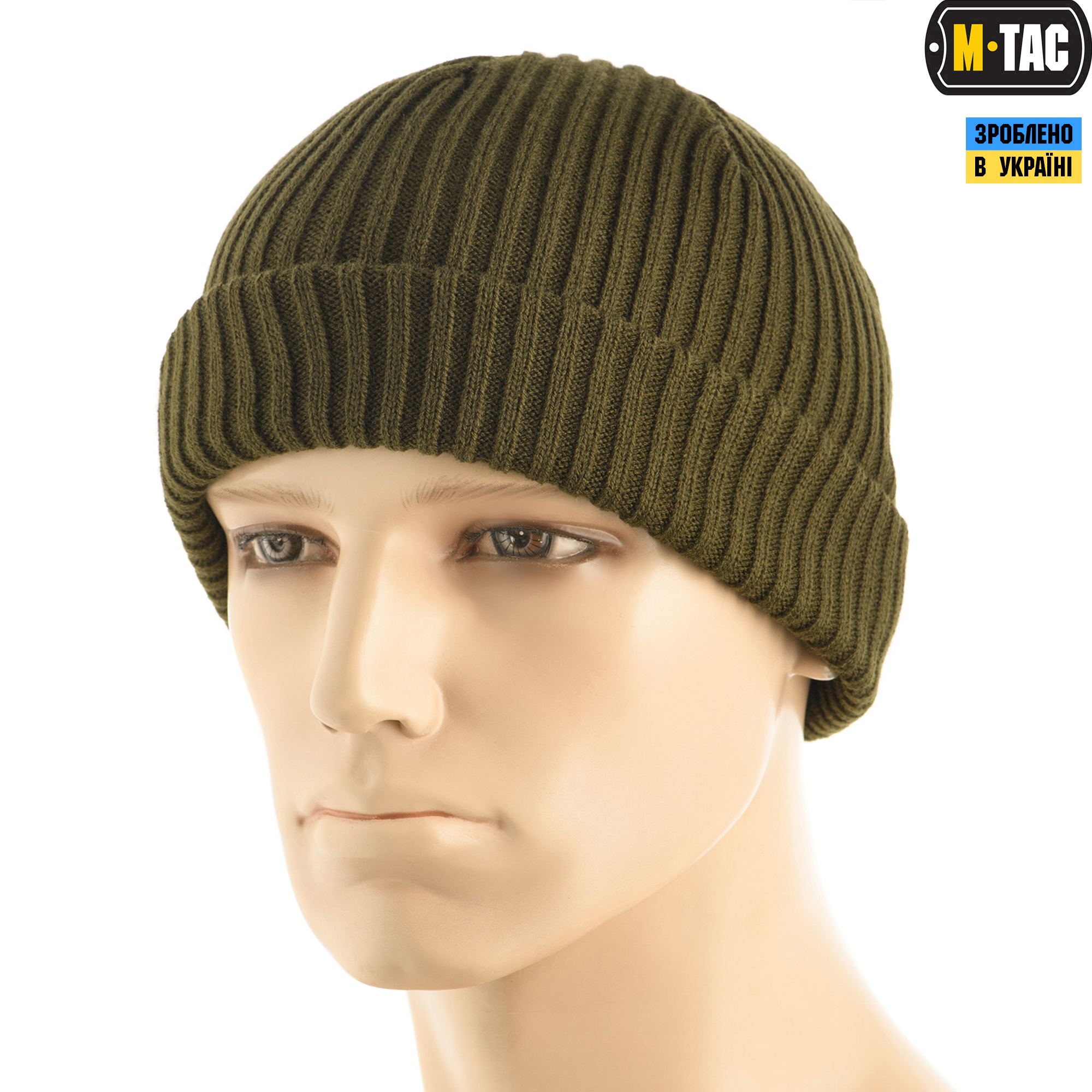M-Tac шапка вязаная 100% акрил Dark Olive — 2