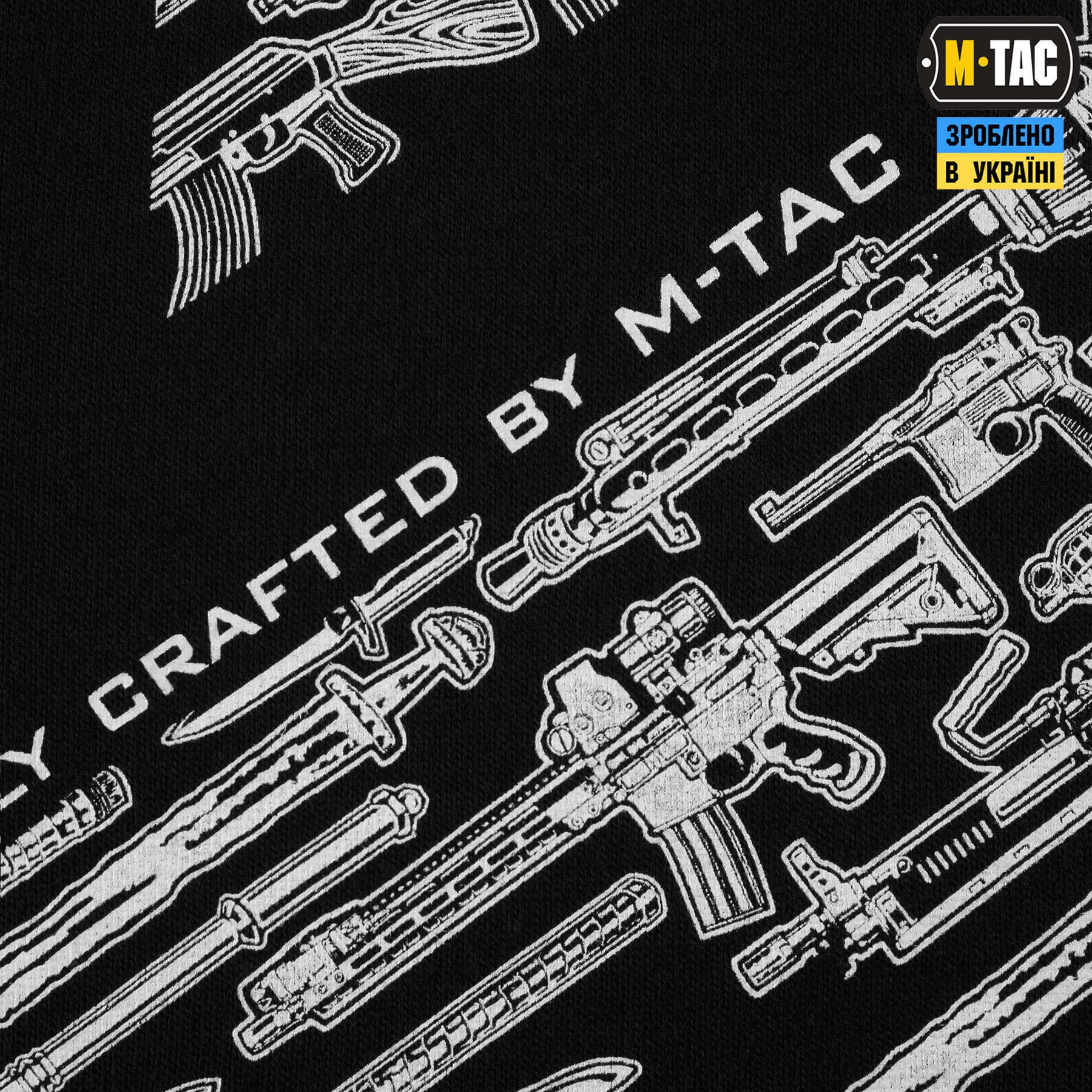 M-Tac футболка WAR Cotton Hard Black/White — 7