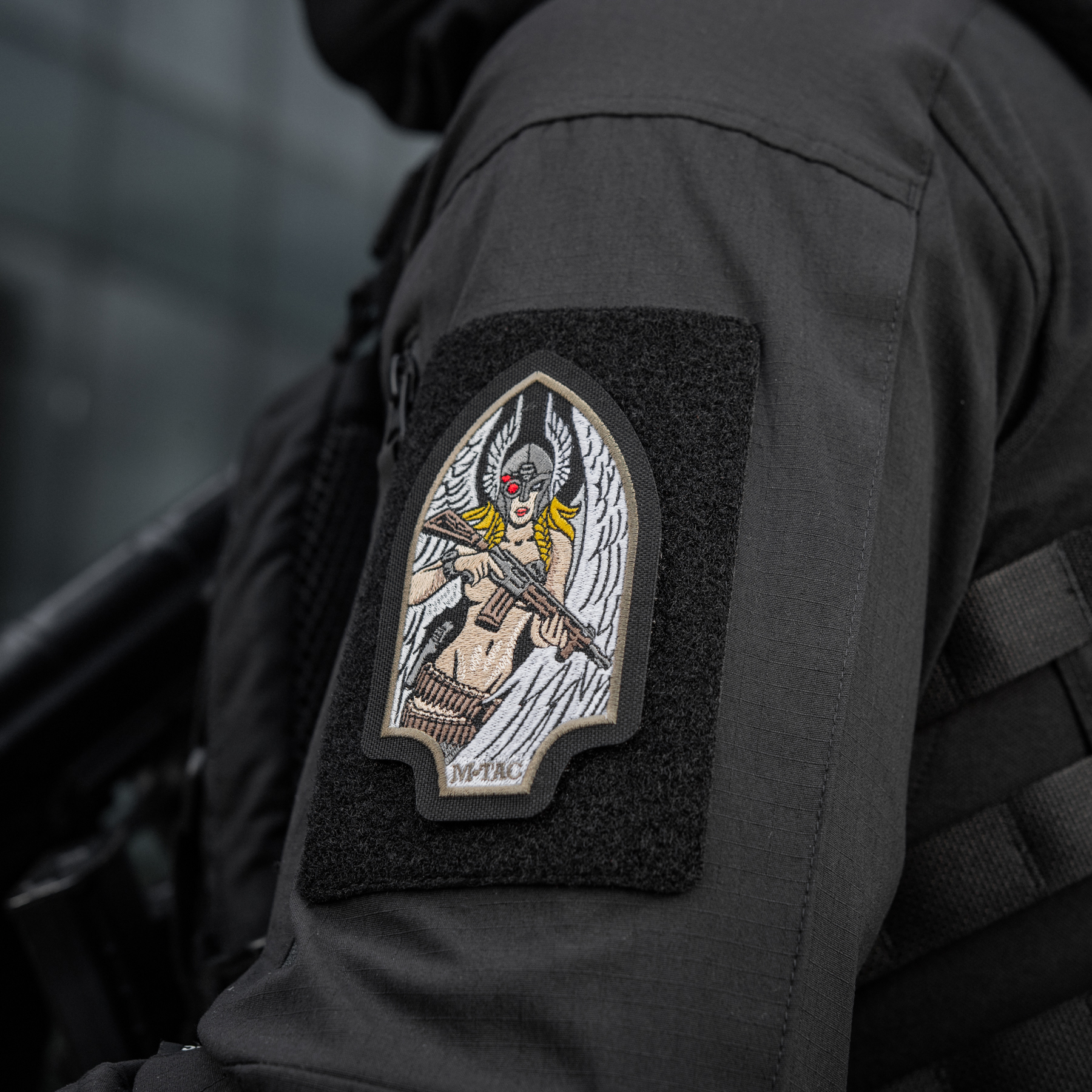 M-Tac нашивка Valkyrie (вышивка) Black/Ranger Green — 11