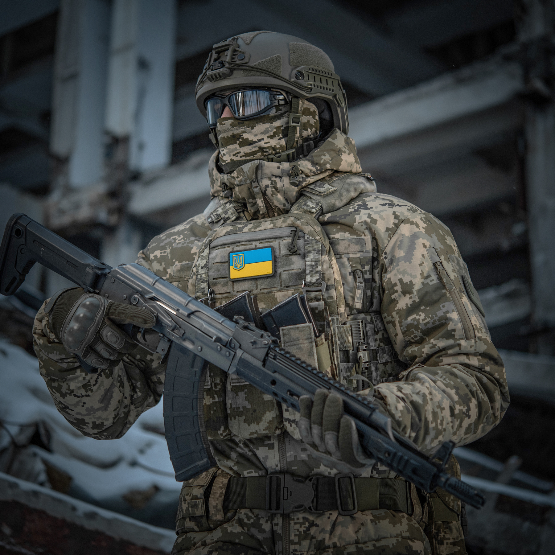 M-Tac нашивка флаг Украины с малым гербом PVC — 4