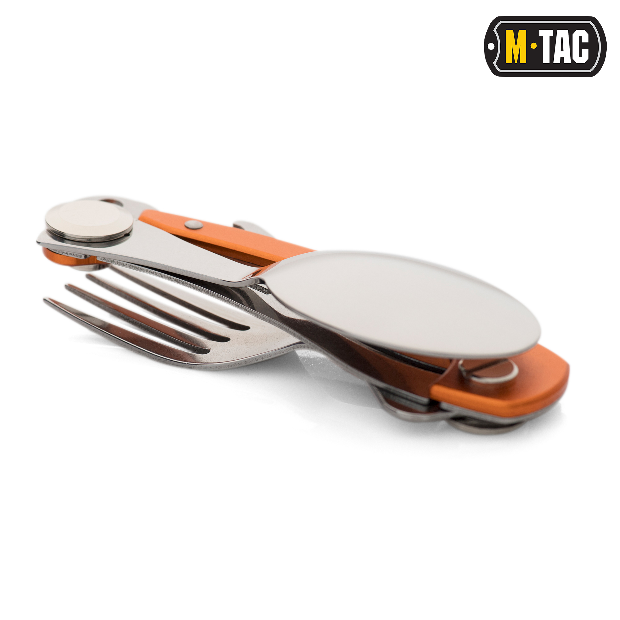 M-Tac столовый набор складной Orange/Steel — 3